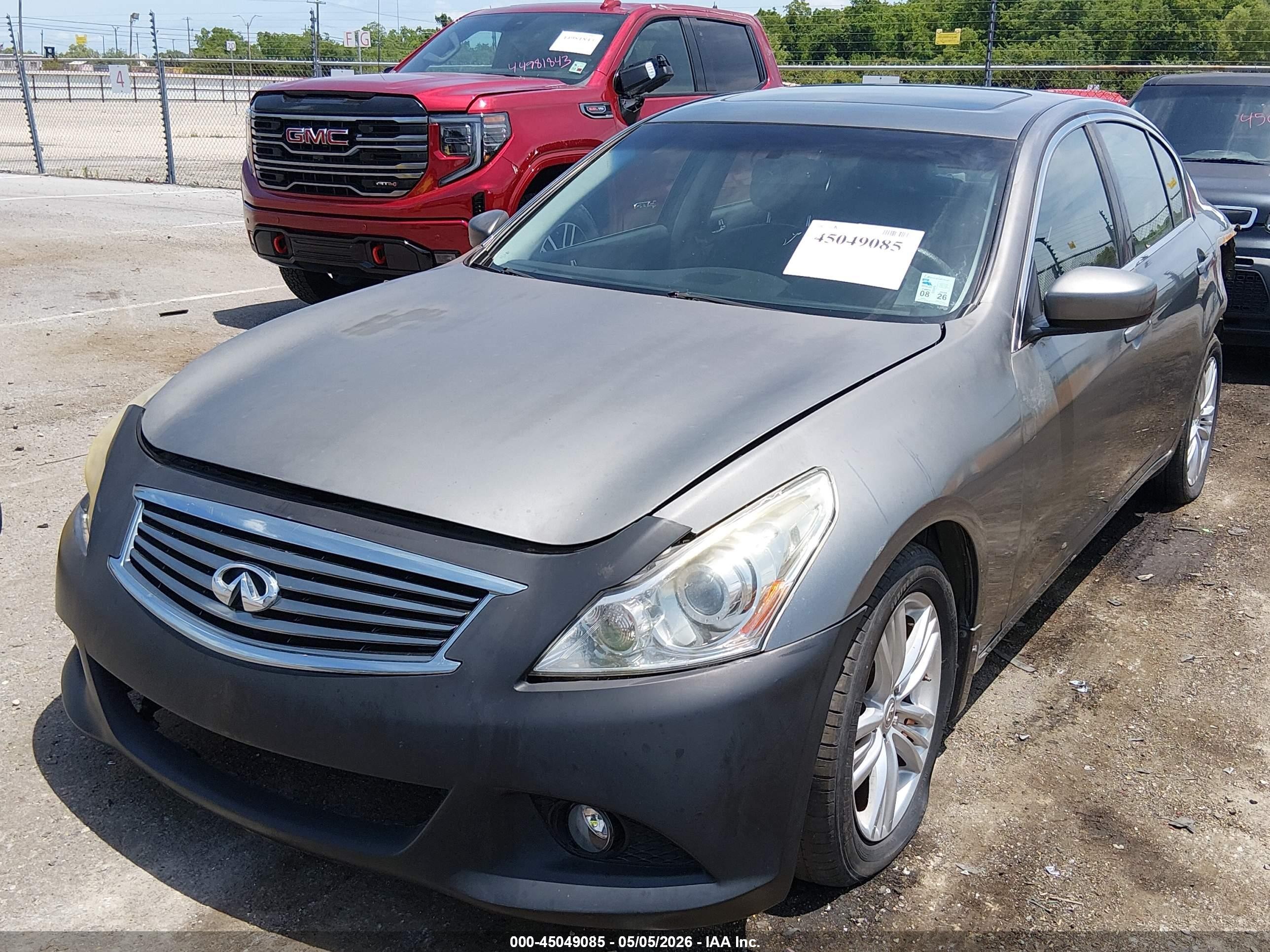 2011 Infiniti G37x Серый vin: JN1CV6AR1BM400453