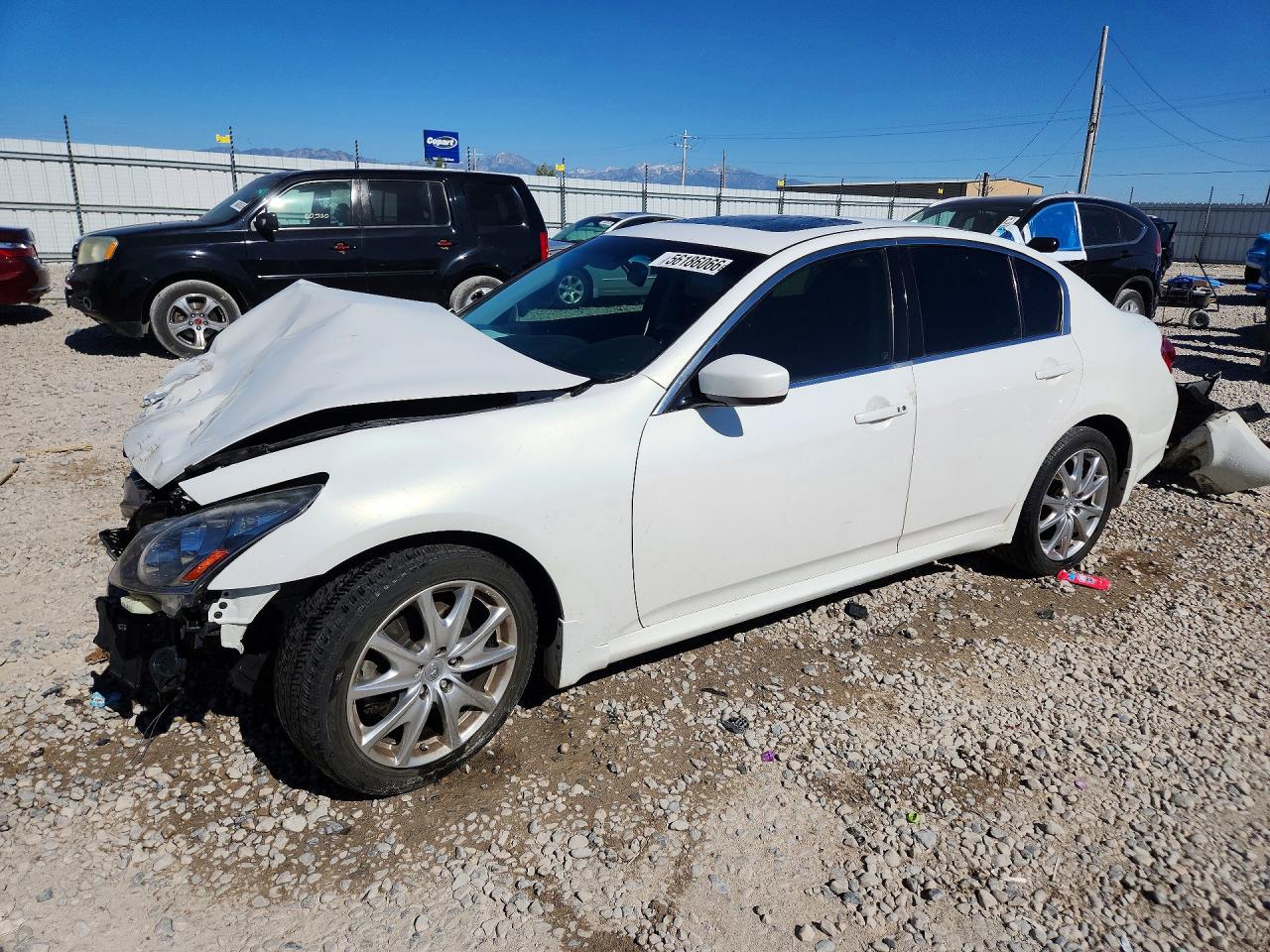 2012 Infiniti G37 Sedan X White vin: JN1CV6AR1CM670056