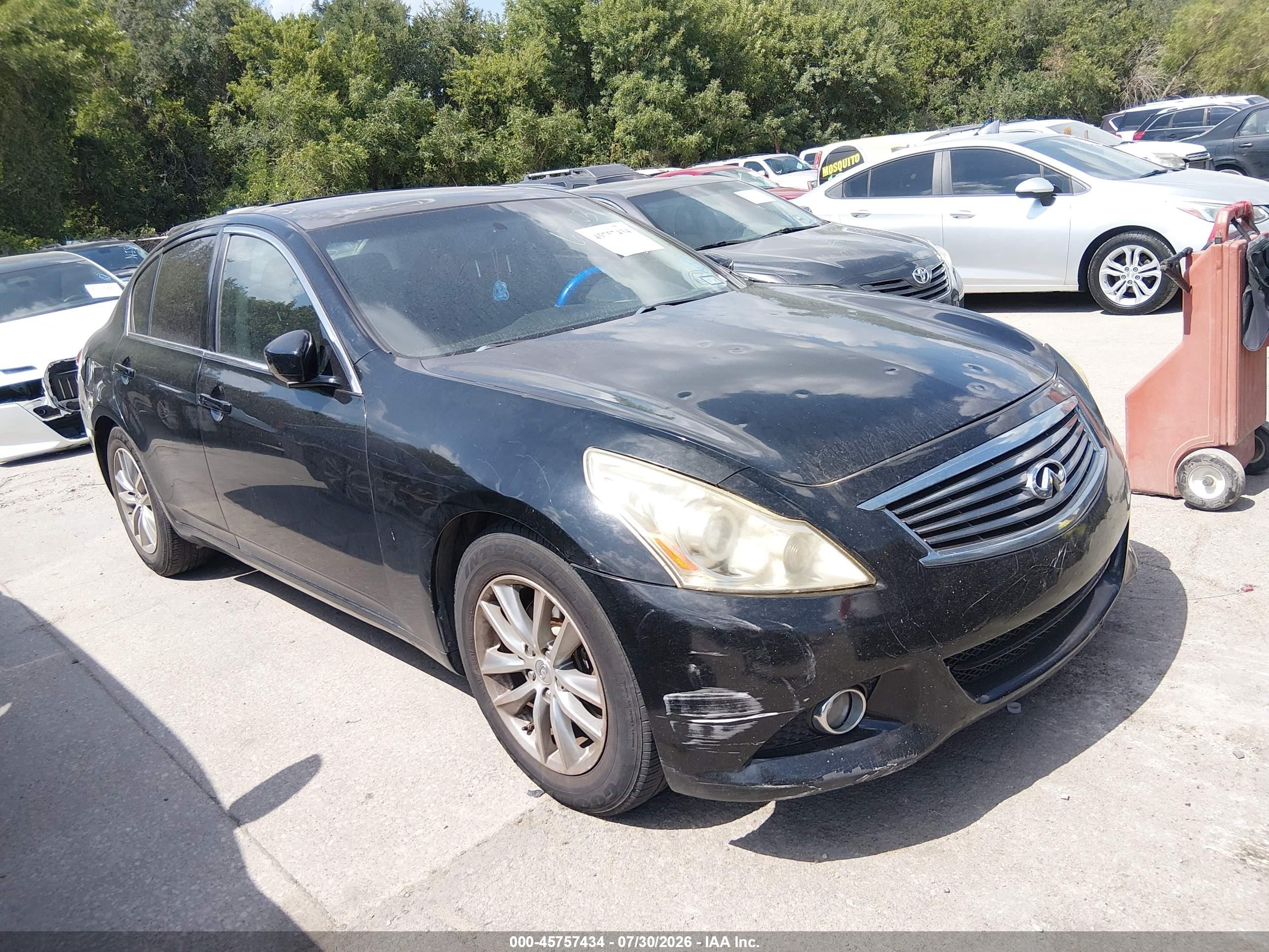 2012 Infiniti G37x   Black vin: JN1CV6AR1CM672034