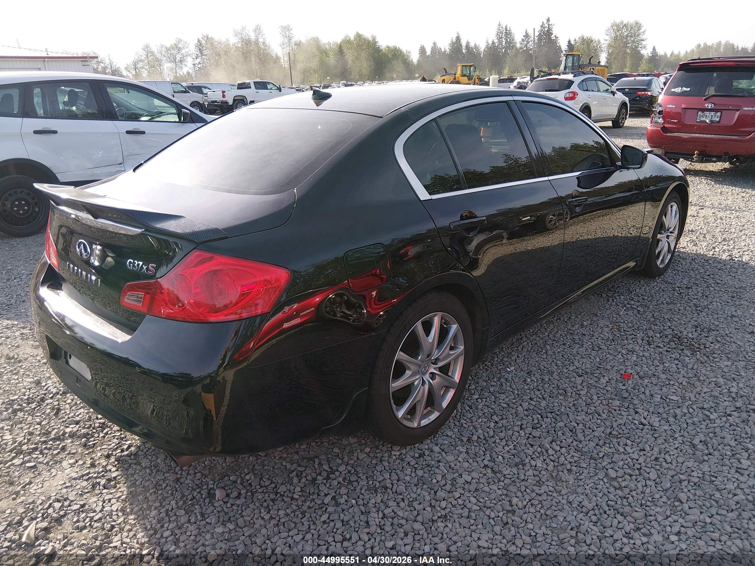 2012 Infiniti G37x   Black vin: JN1CV6AR1CM672437