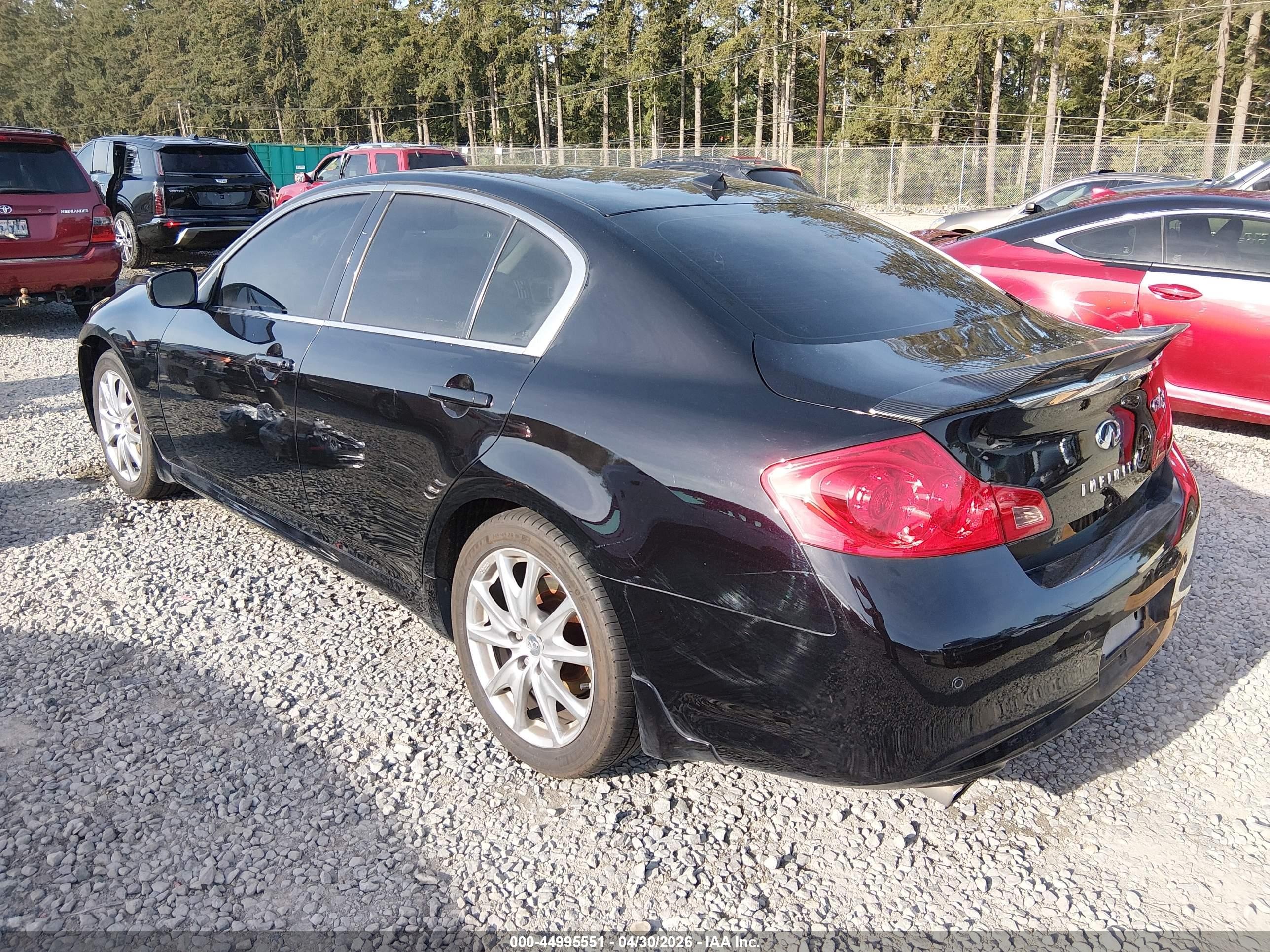 2012 Infiniti G37x   Black vin: JN1CV6AR1CM672437