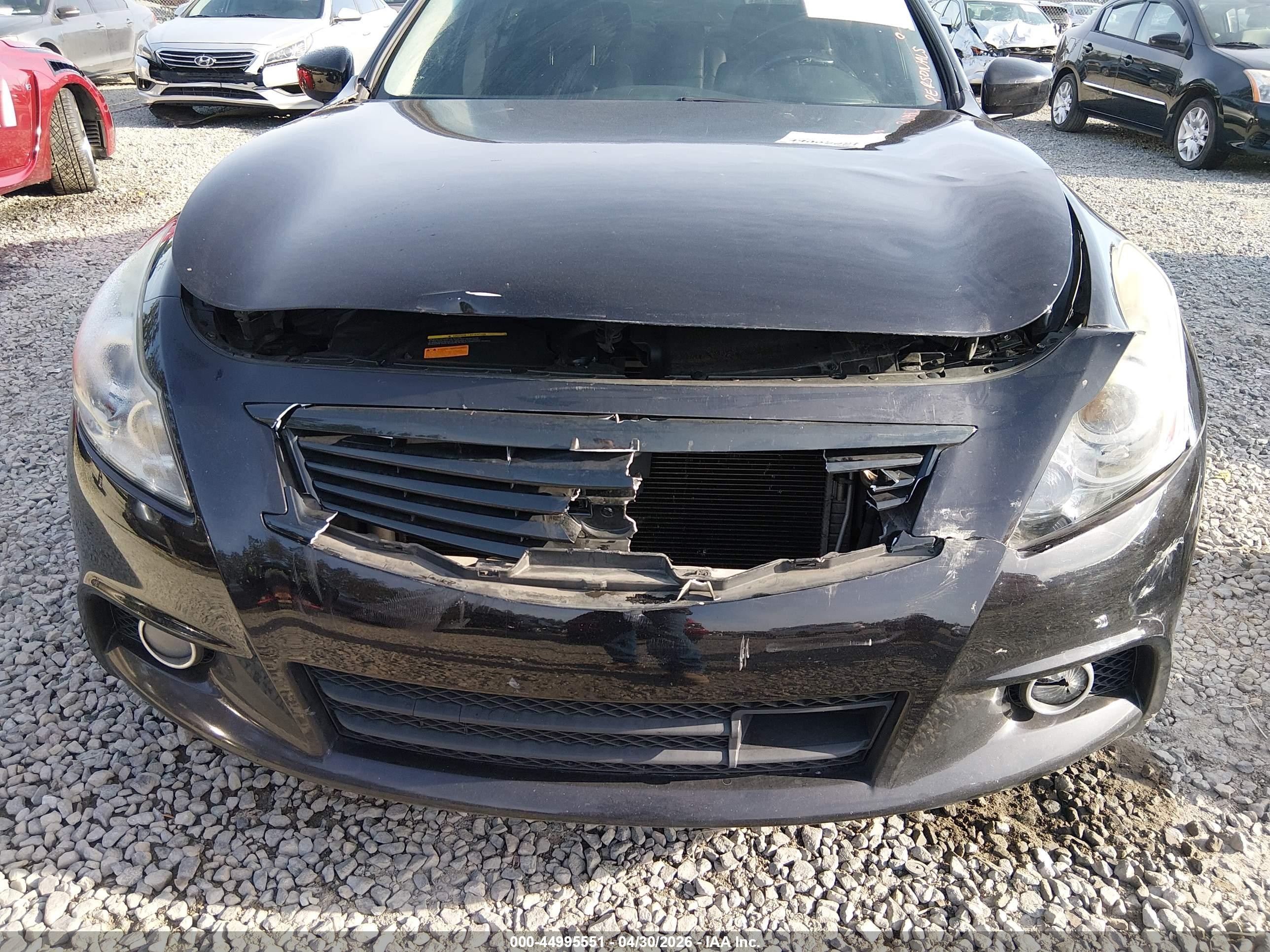 2012 Infiniti G37x   Black vin: JN1CV6AR1CM672437