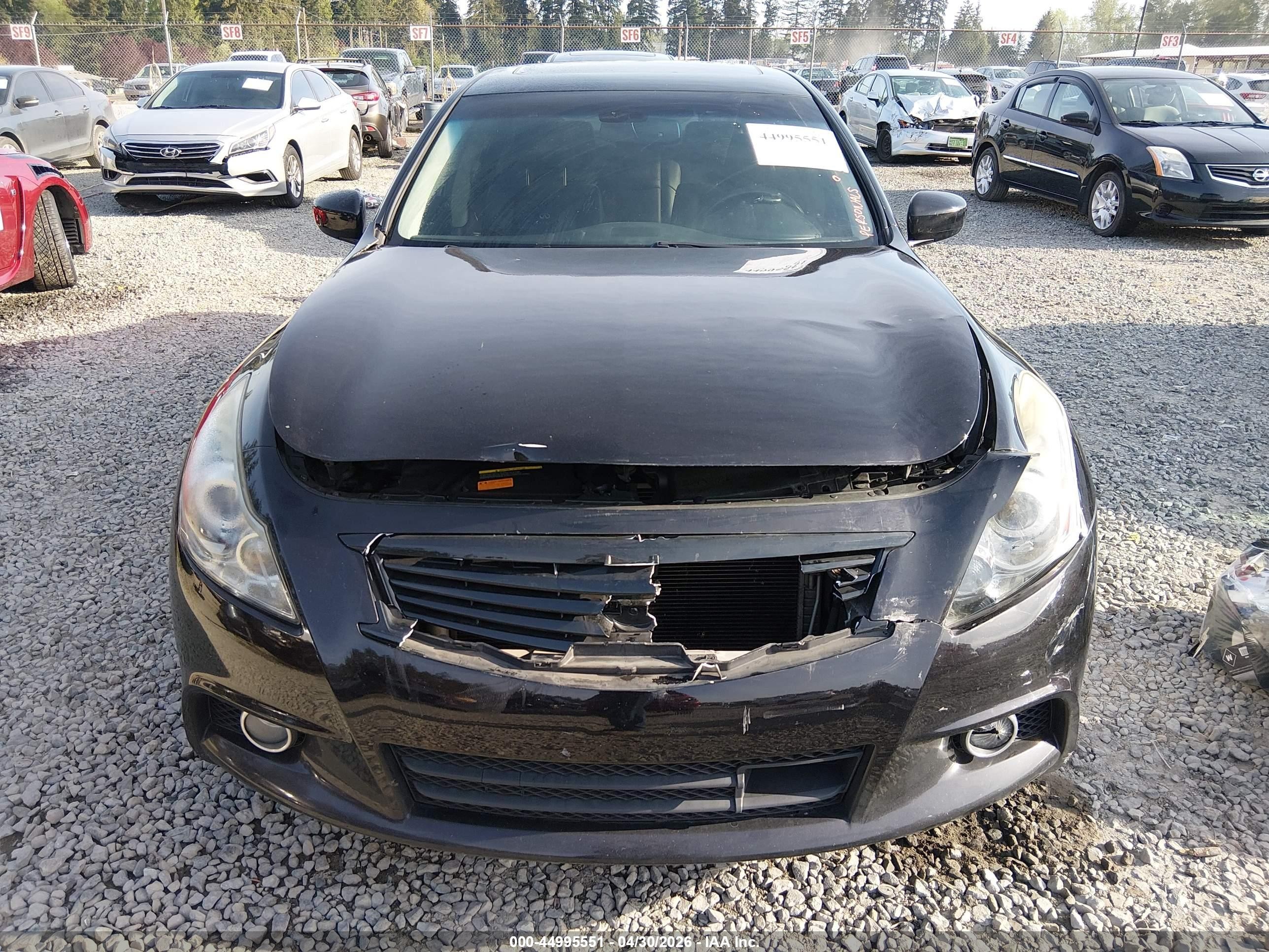 2012 Infiniti G37x   Black vin: JN1CV6AR1CM672437