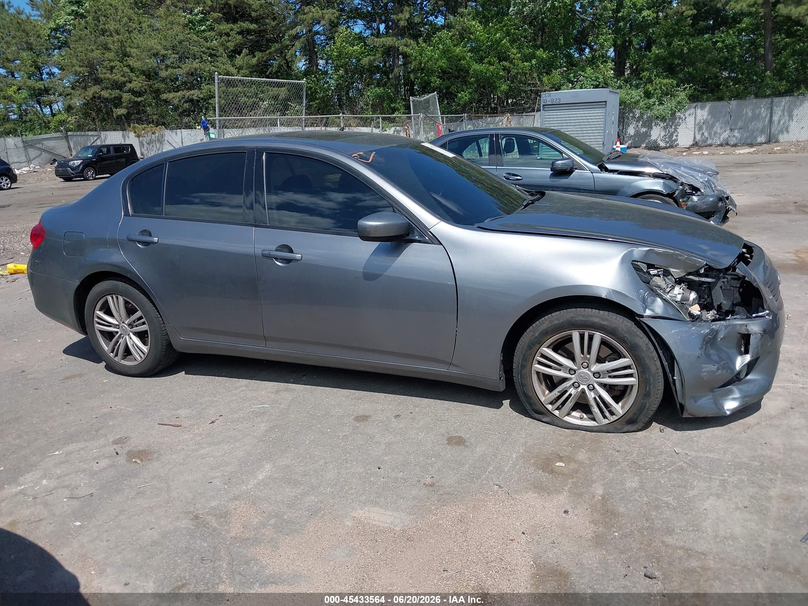 2012 Infiniti G37x   Gray vin: JN1CV6AR1CM677993