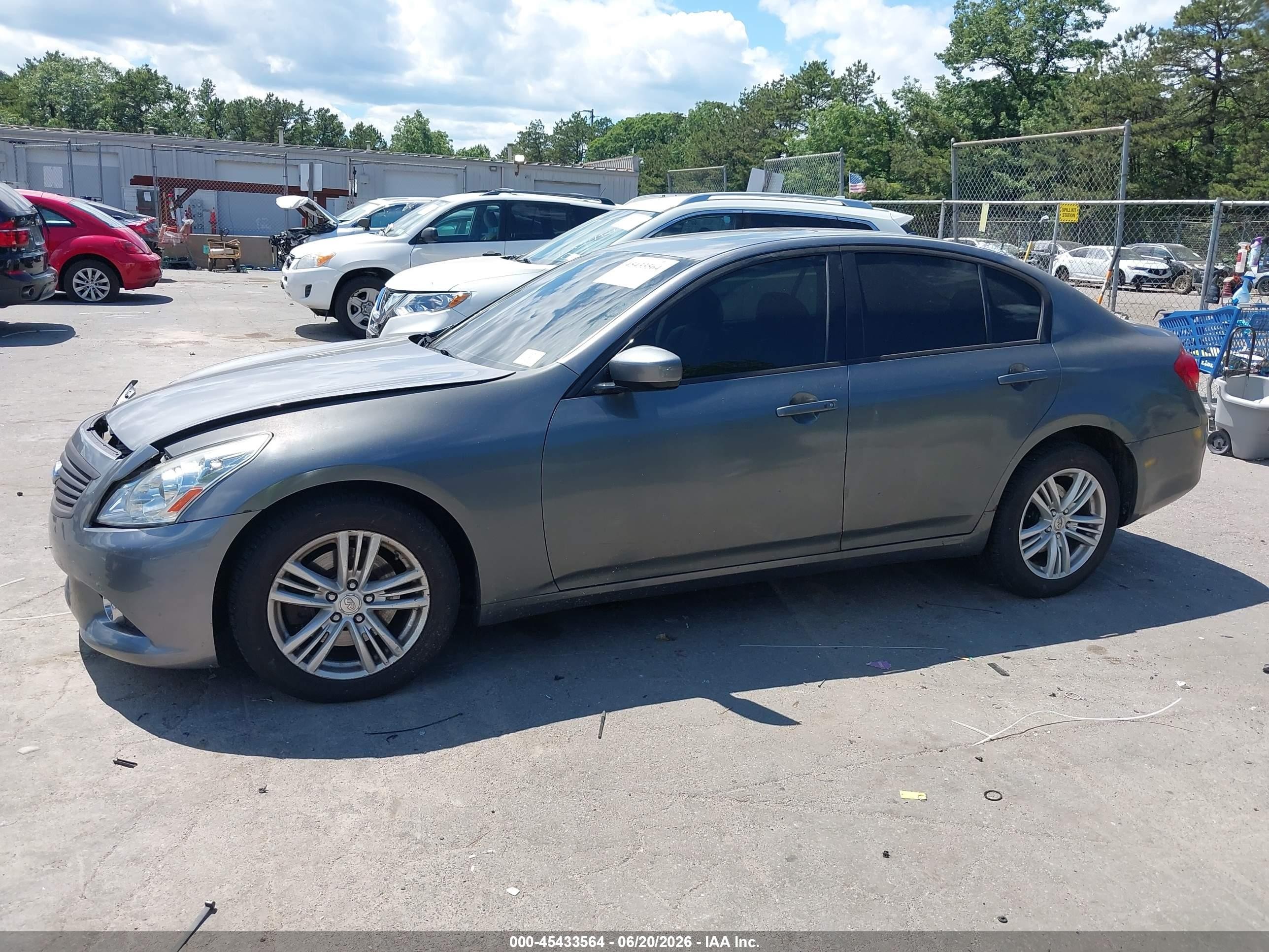 2012 Infiniti G37x   Gray vin: JN1CV6AR1CM677993