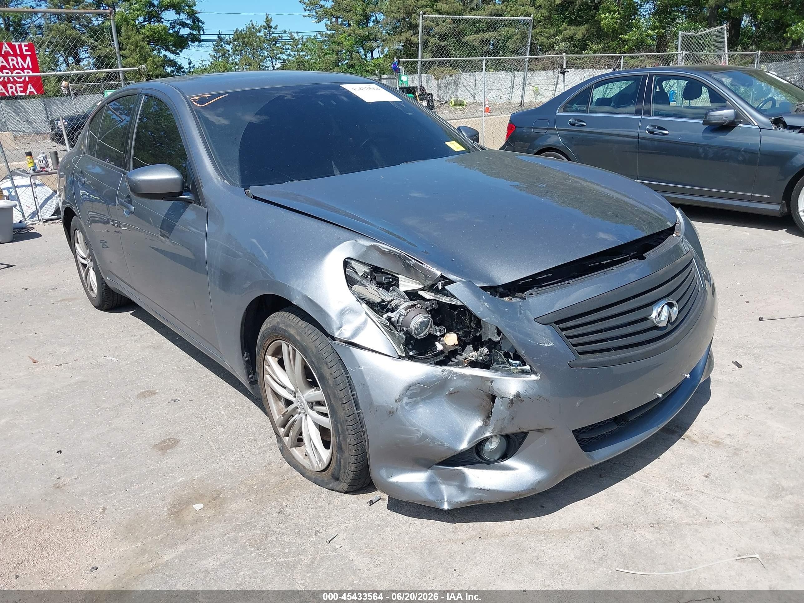 2012 Infiniti G37x   Gray vin: JN1CV6AR1CM677993