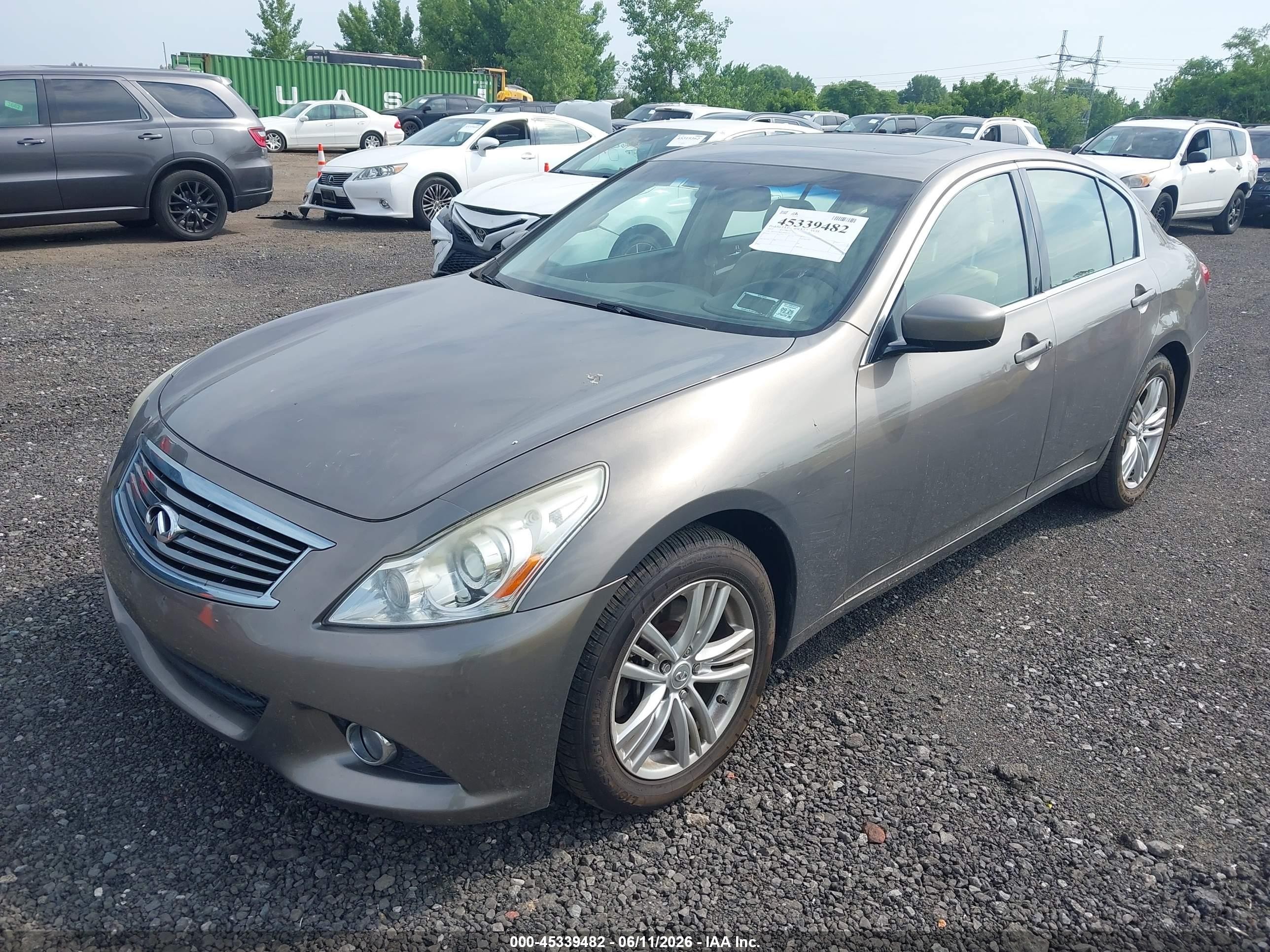 2012 Infiniti G37x   Beige vin: JN1CV6AR1CM681235