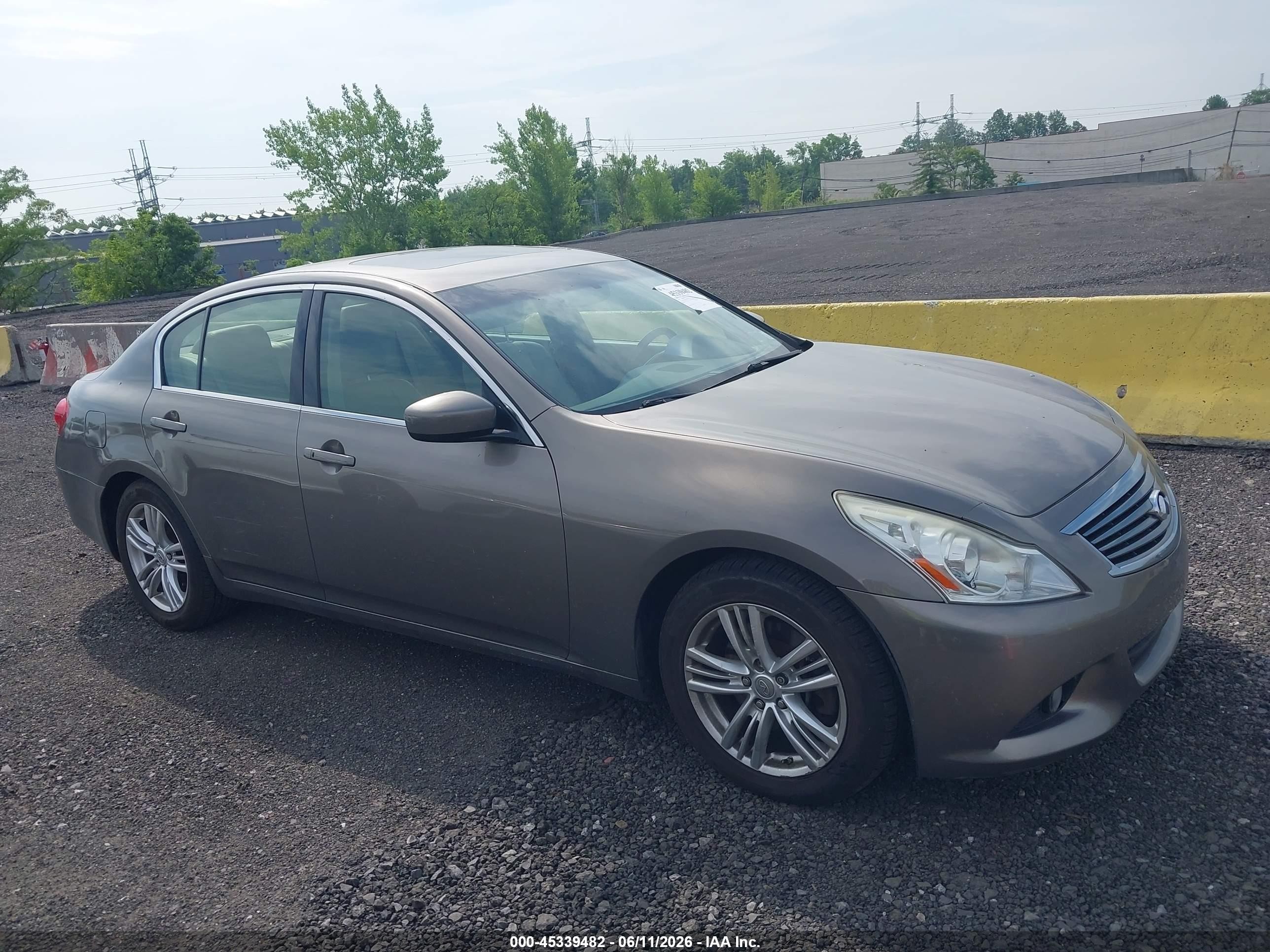 2012 Infiniti G37x   Beige vin: JN1CV6AR1CM681235