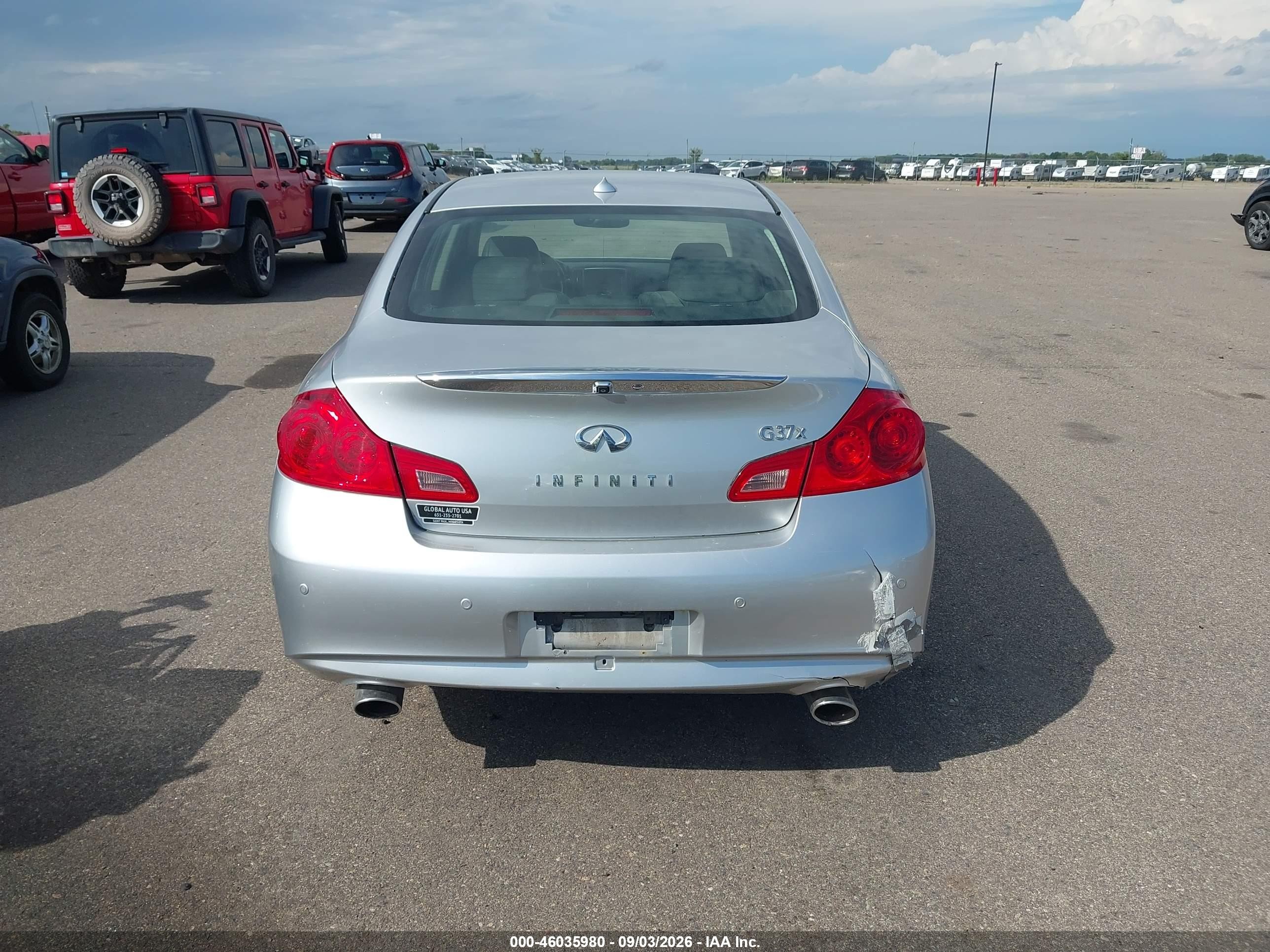 2012 Infiniti G37x   Silver vin: JN1CV6AR1CM972737