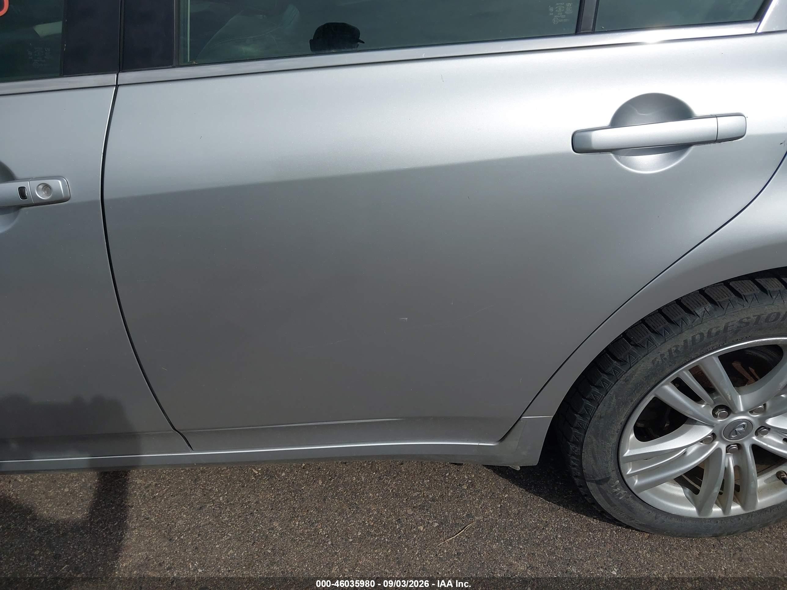 2012 Infiniti G37x   Silver vin: JN1CV6AR1CM972737