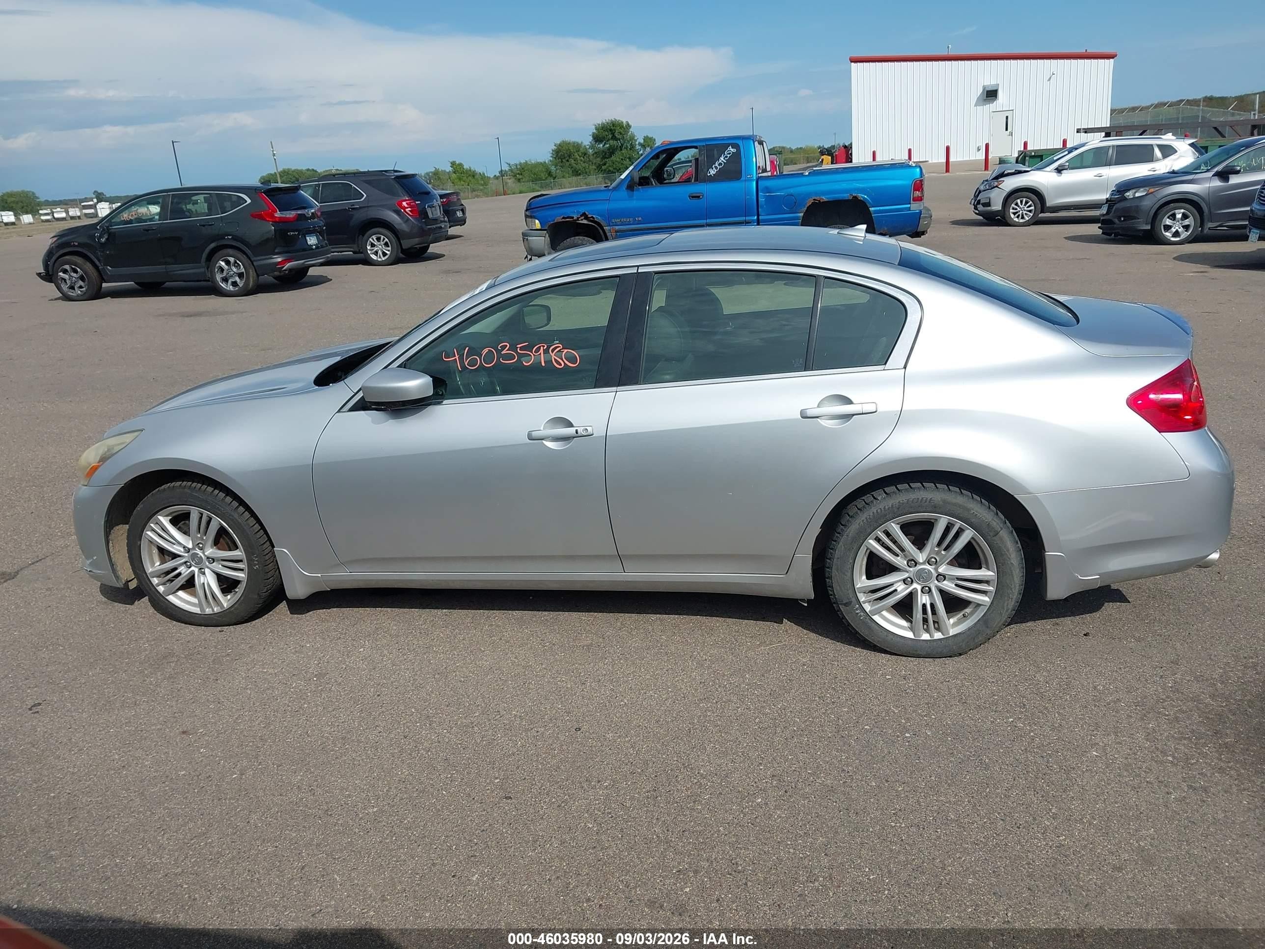 2012 Infiniti G37x   Silver vin: JN1CV6AR1CM972737