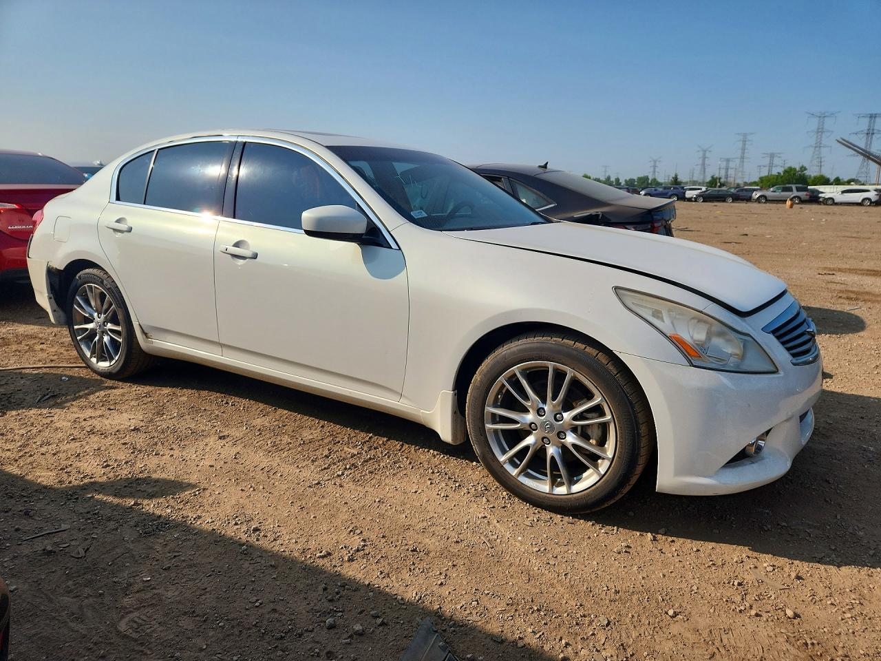 2012 Infiniti G37 White vin: JN1CV6AR1CM975377