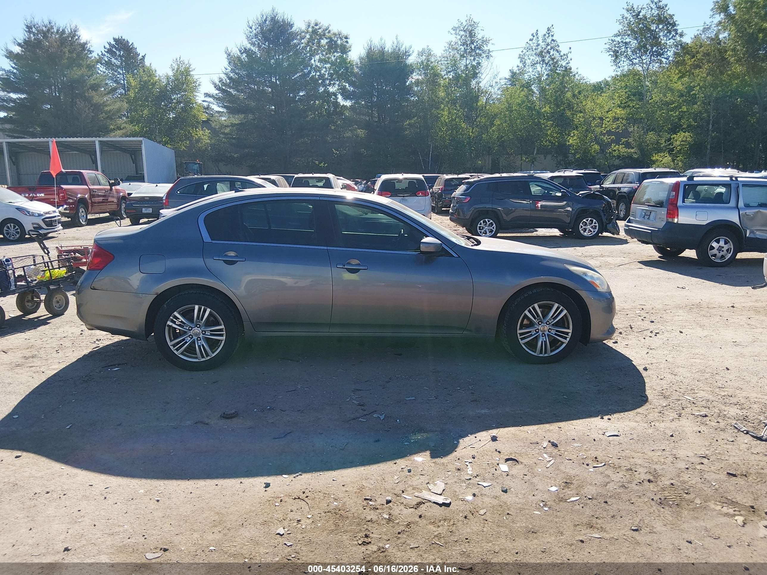 2013 Infiniti G37x Gray vin: JN1CV6AR1DM356358