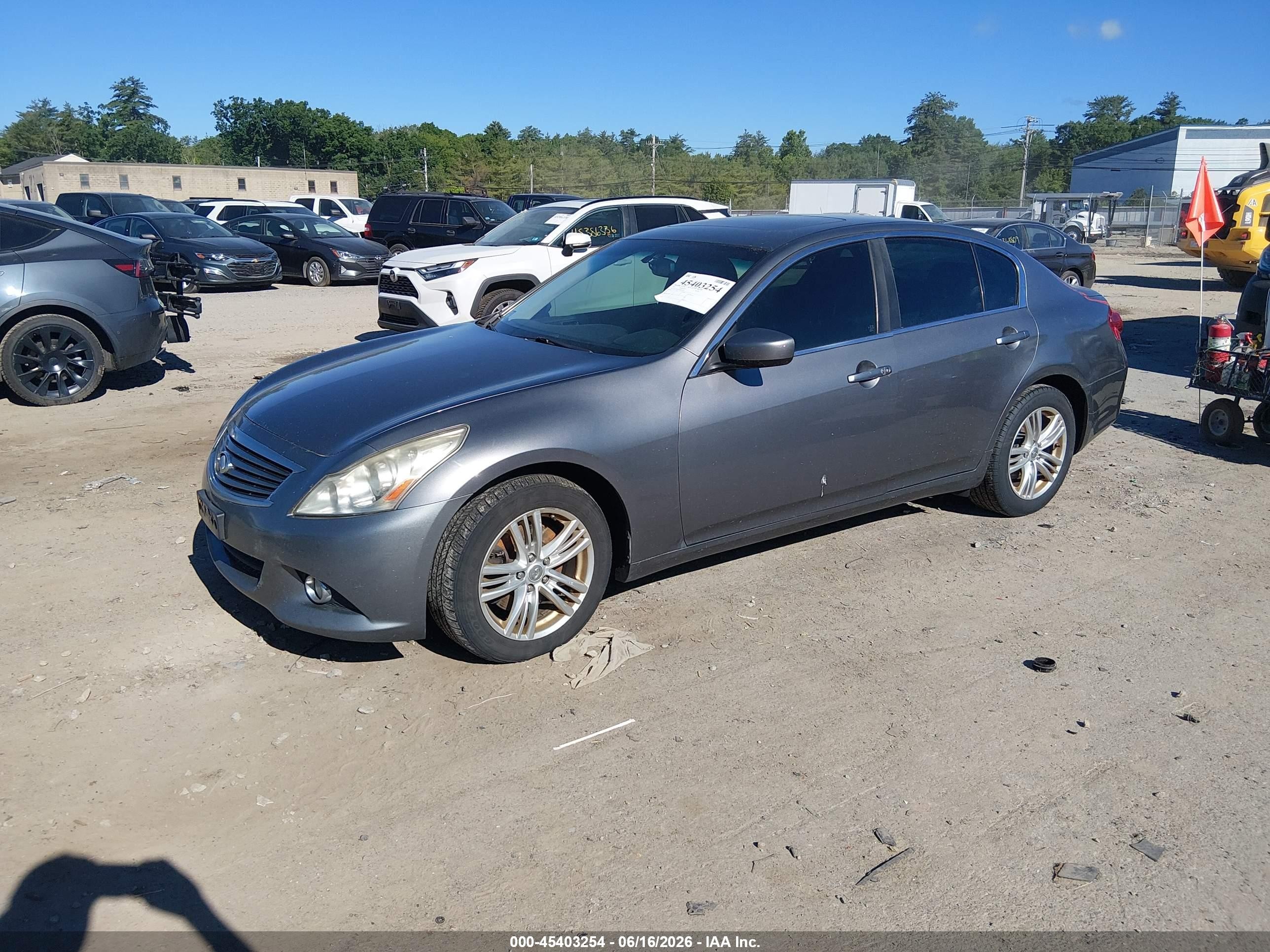 2013 Infiniti G37x Gray vin: JN1CV6AR1DM356358