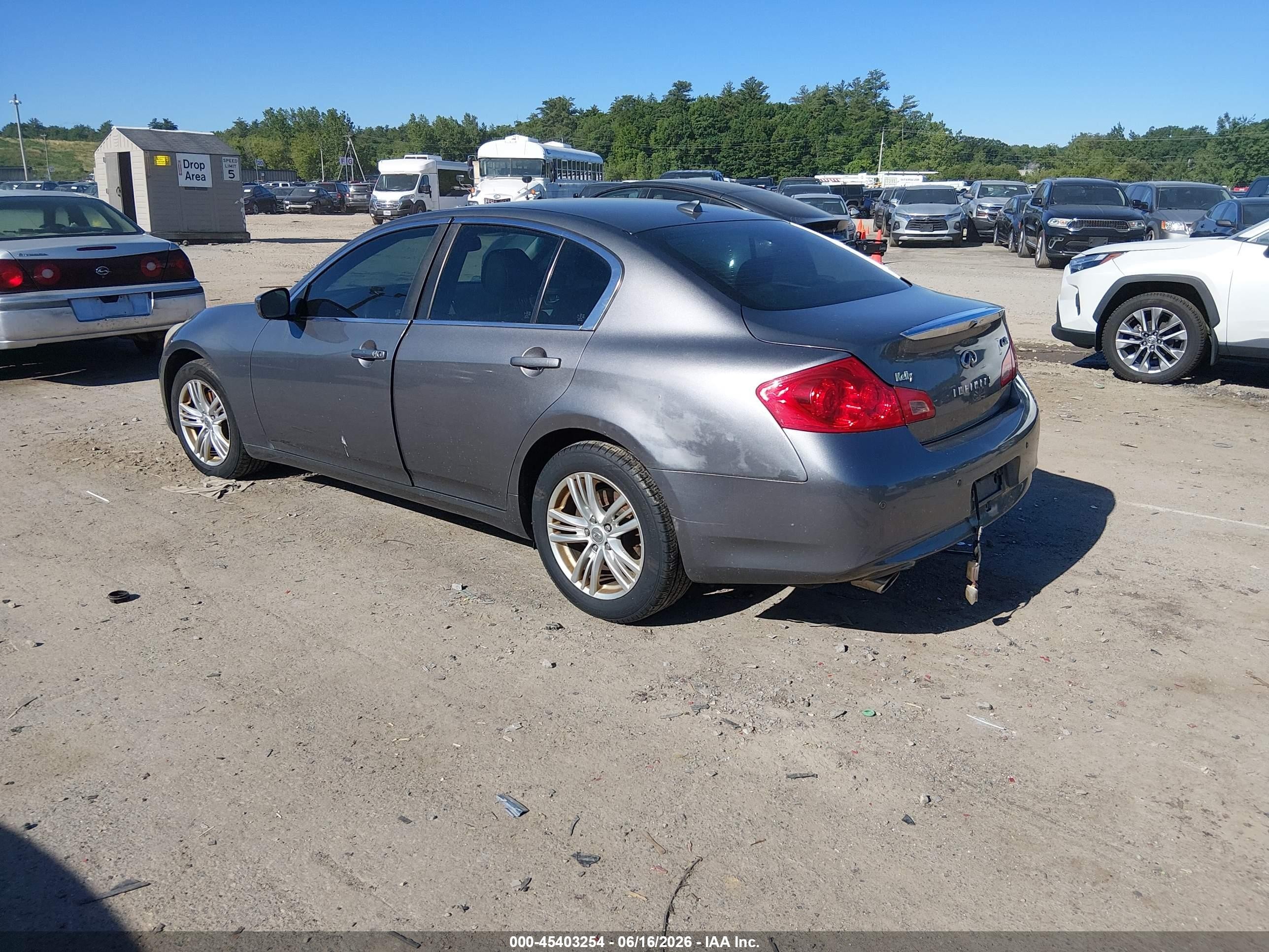 2013 Infiniti G37x Gray vin: JN1CV6AR1DM356358