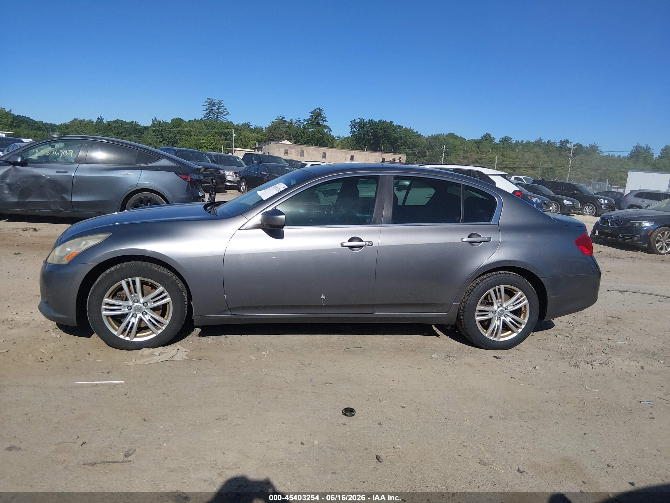 2013 Infiniti G37x Gray vin: JN1CV6AR1DM356358