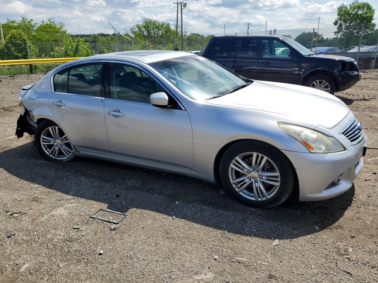 2013 Infiniti G37 Sedan X Silver vin: JN1CV6AR1DM764150