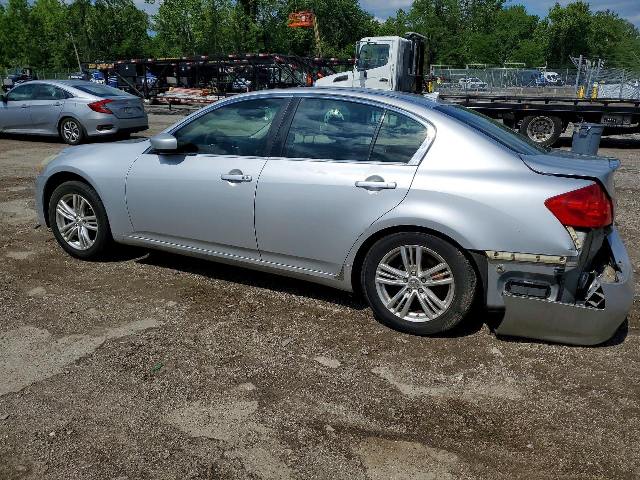 2013 Infiniti G37 Sedan X Silver vin: JN1CV6AR1DM764150