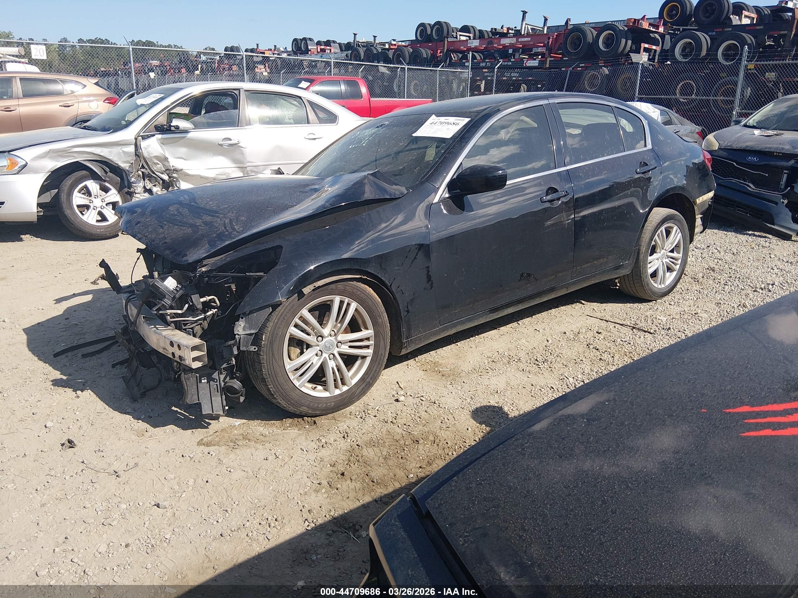 2013 Infiniti G37x Черный vin: JN1CV6AR1DM764293