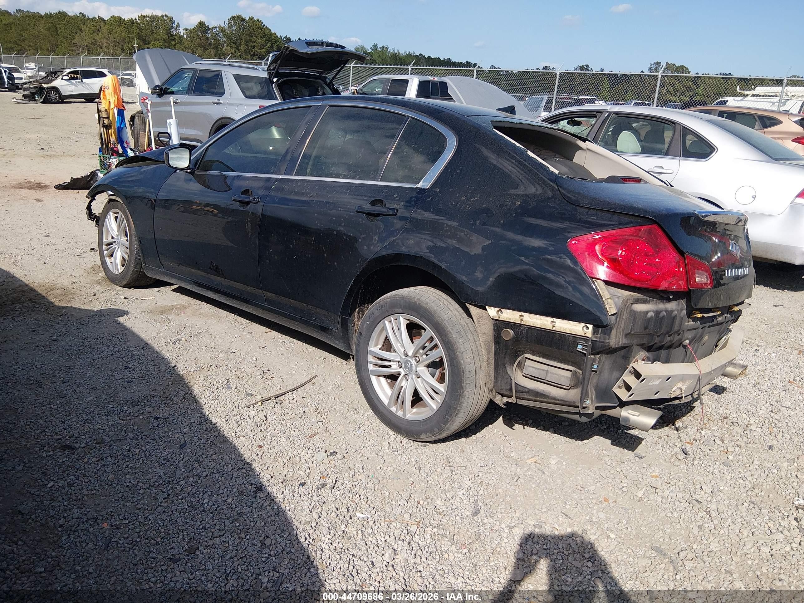 2013 Infiniti G37x Черный vin: JN1CV6AR1DM764293