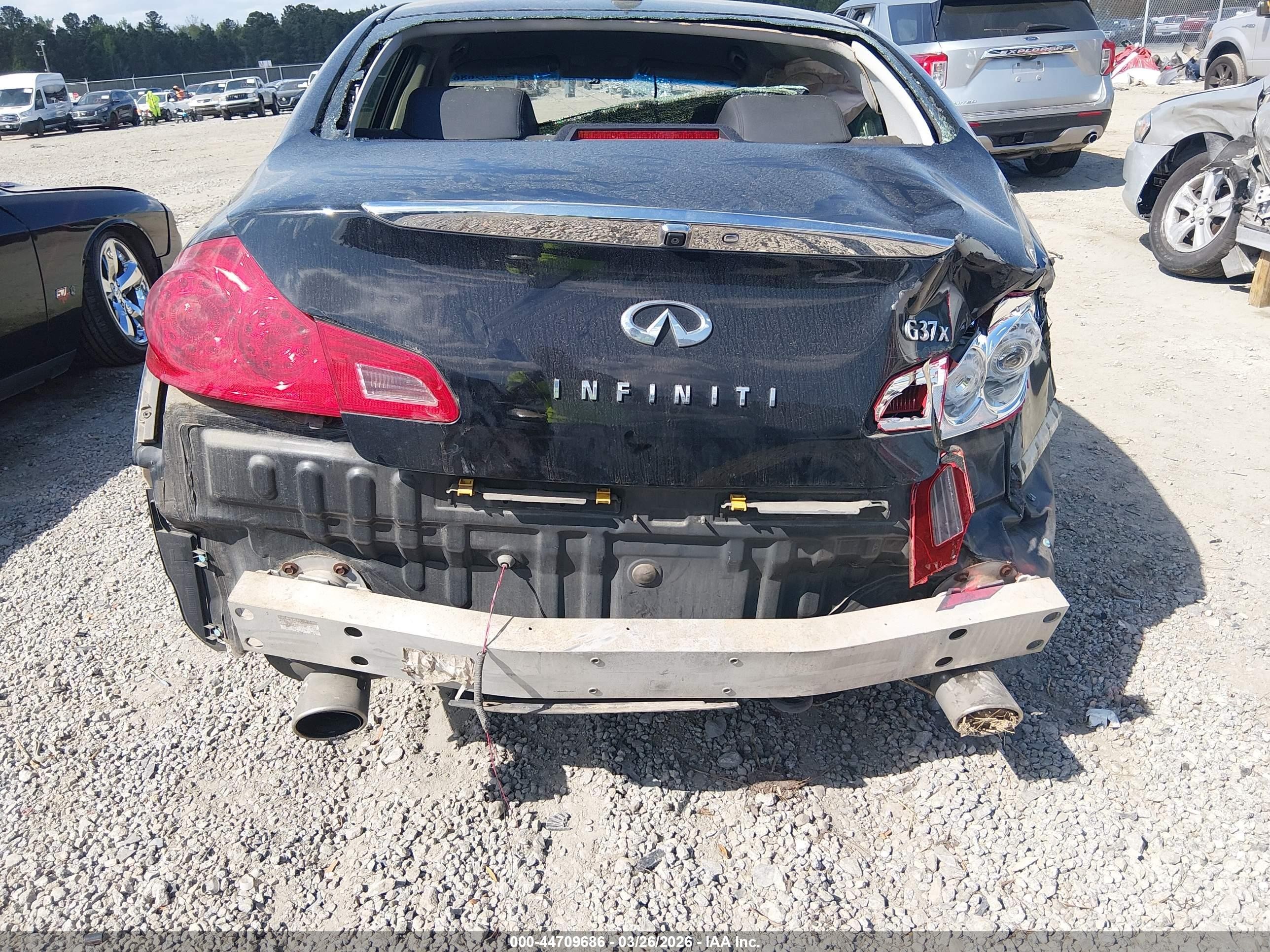 2013 Infiniti G37x Черный vin: JN1CV6AR1DM764293