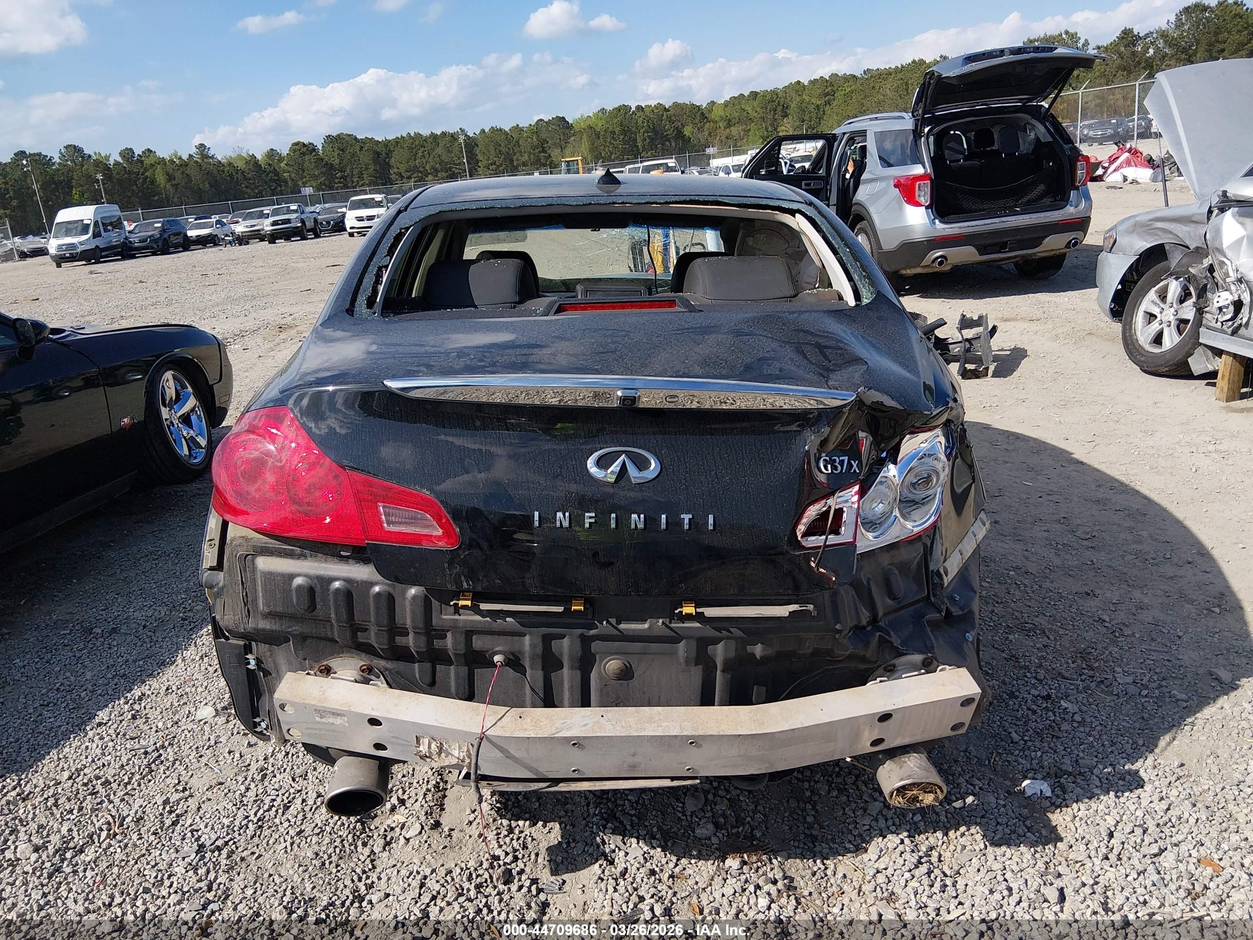 2013 Infiniti G37x Черный vin: JN1CV6AR1DM764293