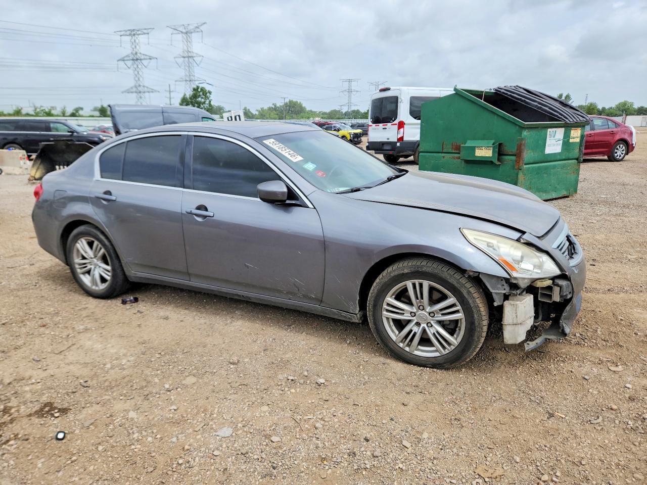 2013 Infiniti G37 Sedan X Gray vin: JN1CV6AR1DM765587