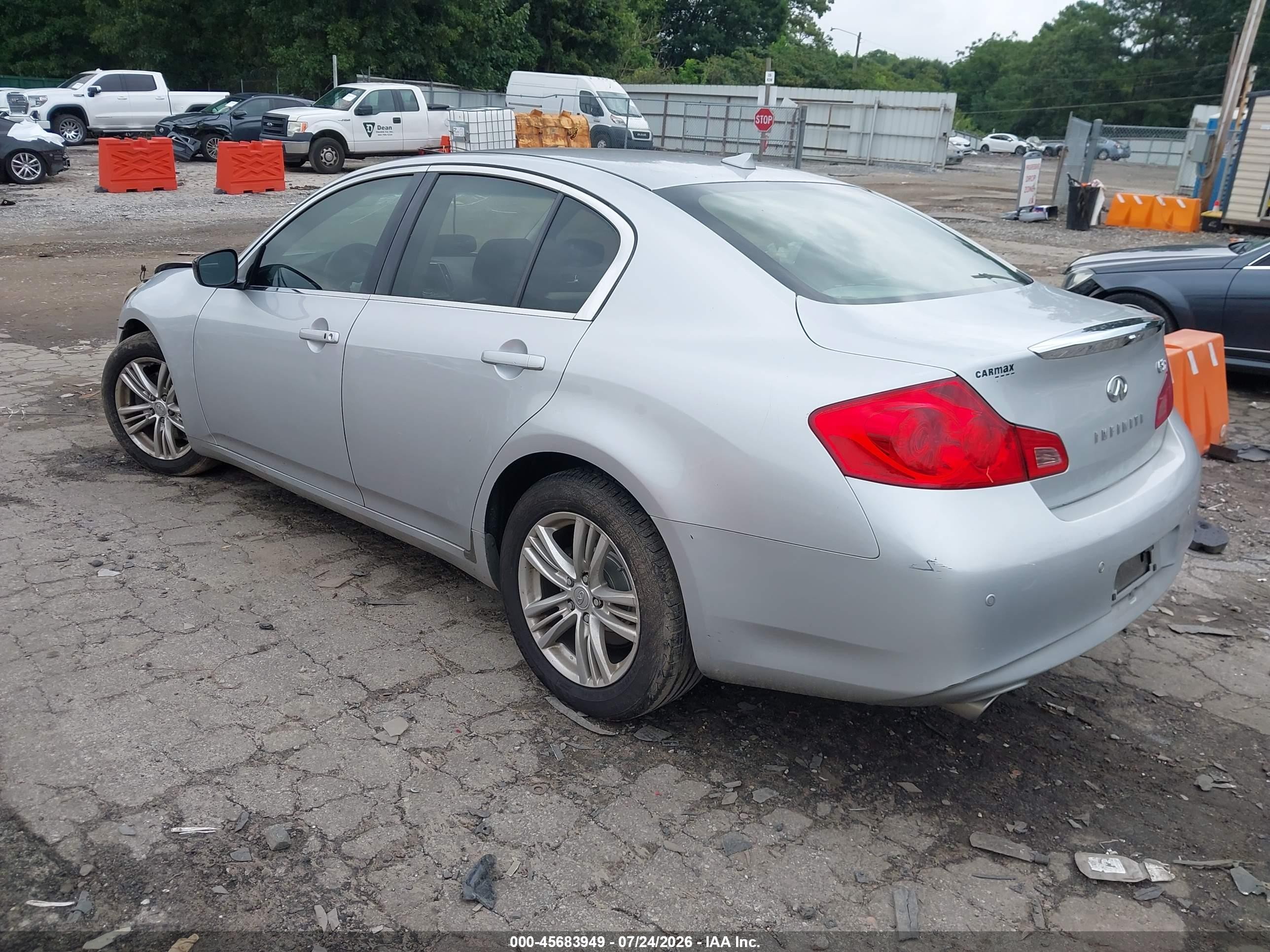 2013 Infiniti G37x   Серебряный vin: JN1CV6AR1DM766514