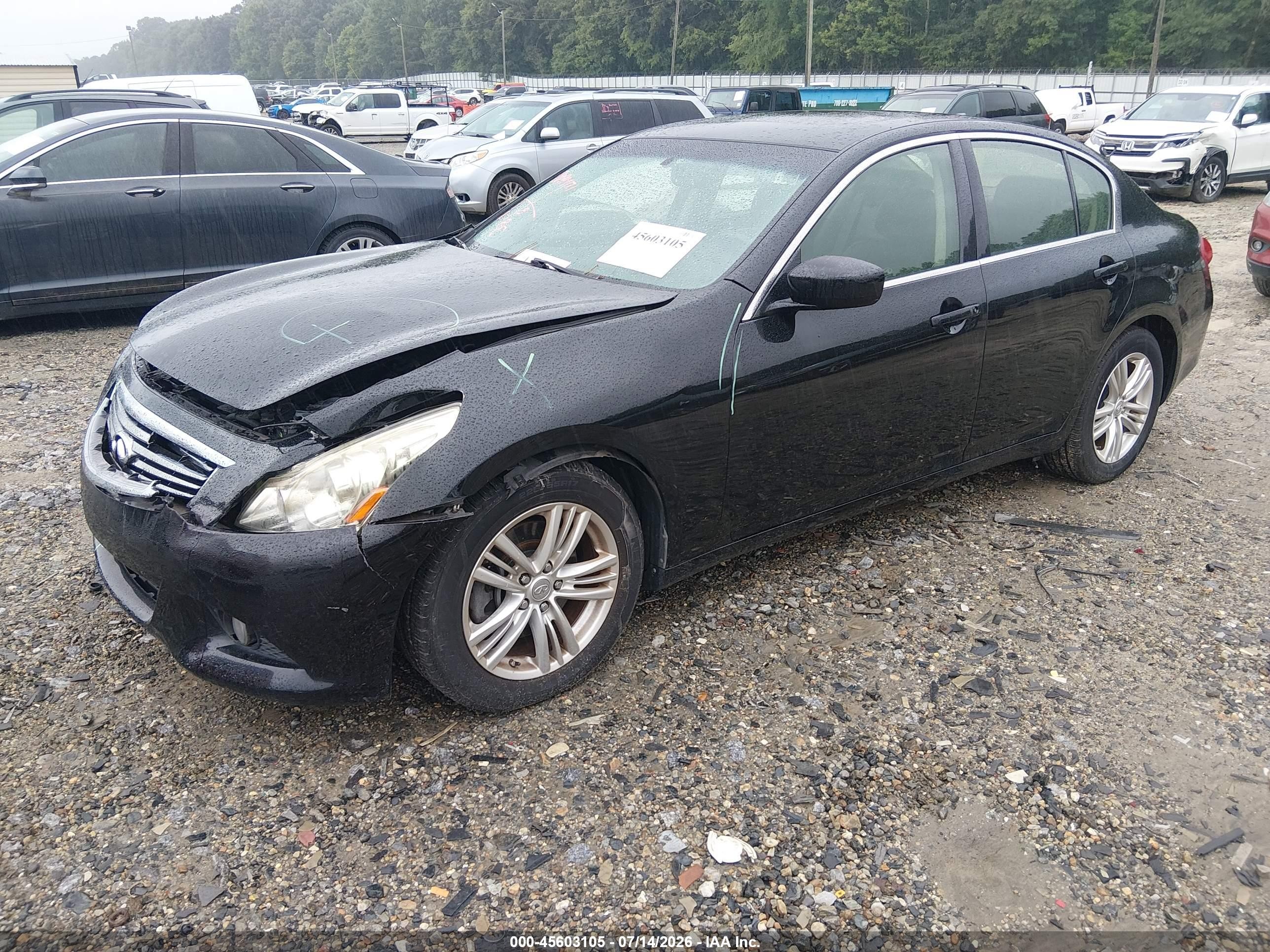 2013 Infiniti G37x Black vin: JN1CV6AR1DM766819