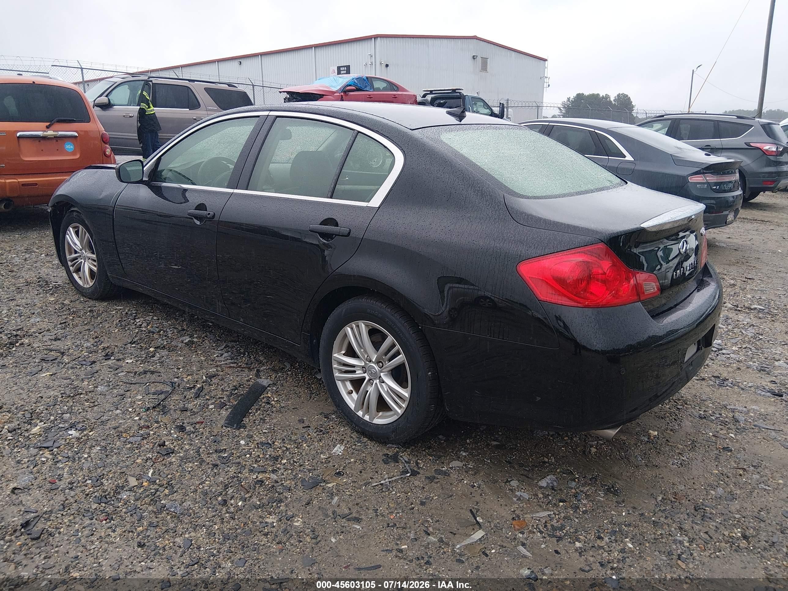 2013 Infiniti G37x Black vin: JN1CV6AR1DM766819