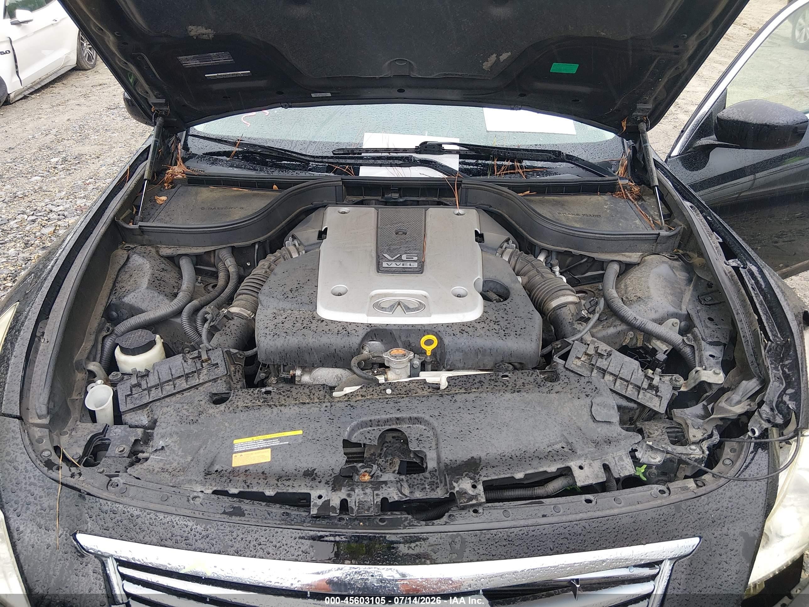 2013 Infiniti G37x Black vin: JN1CV6AR1DM766819