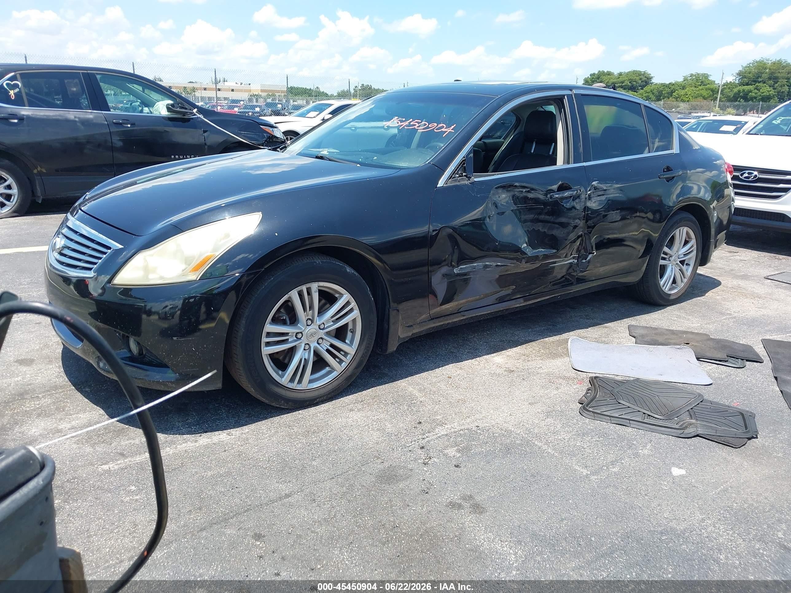 2010 Infiniti G37x   Black vin: JN1CV6AR2AM250027