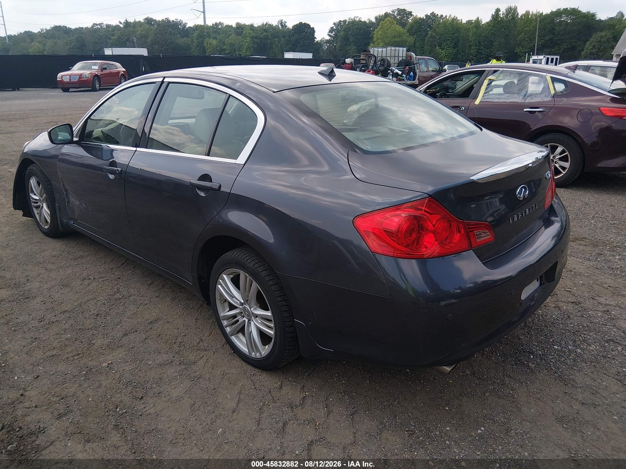2010 Infiniti G37x Серый vin: JN1CV6AR2AM254661