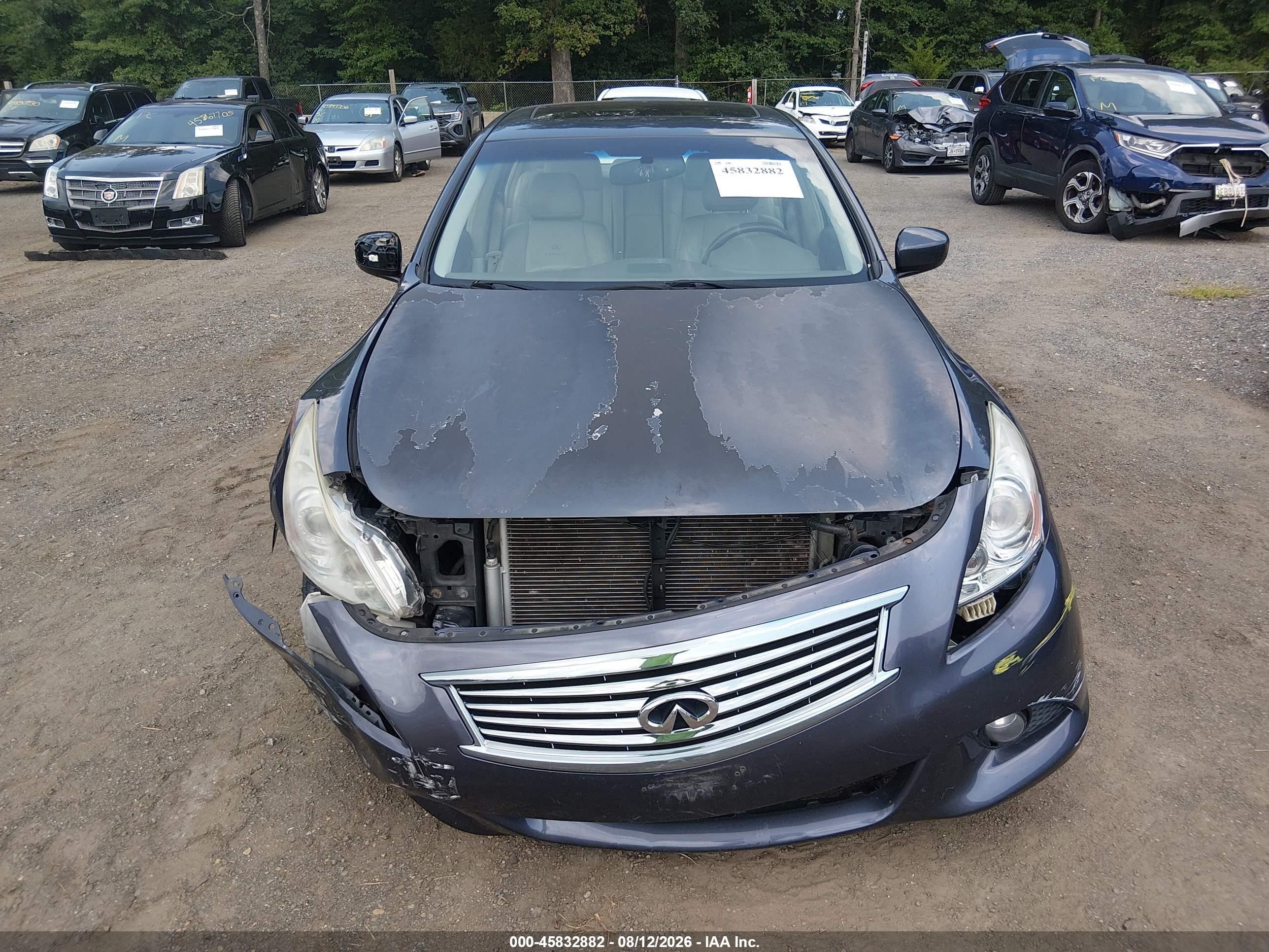 2010 Infiniti G37x Серый vin: JN1CV6AR2AM254661