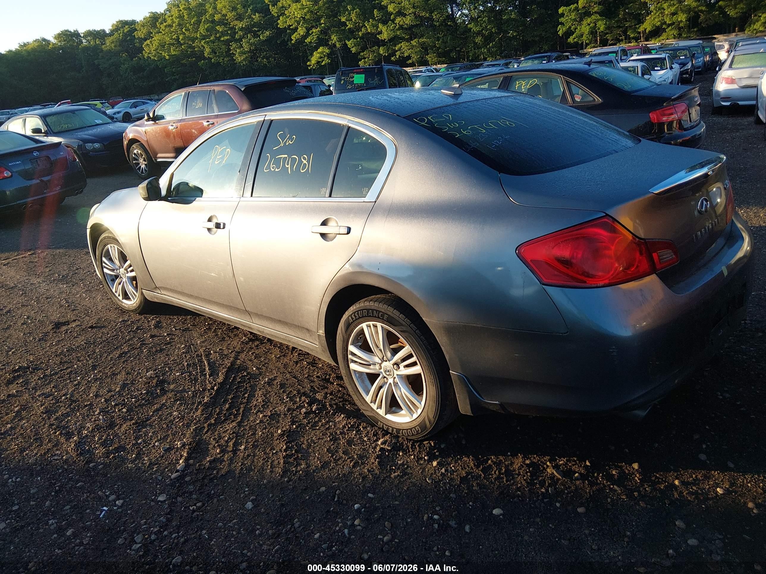 2010 Infiniti G37x   Gray vin: JN1CV6AR2AM454763