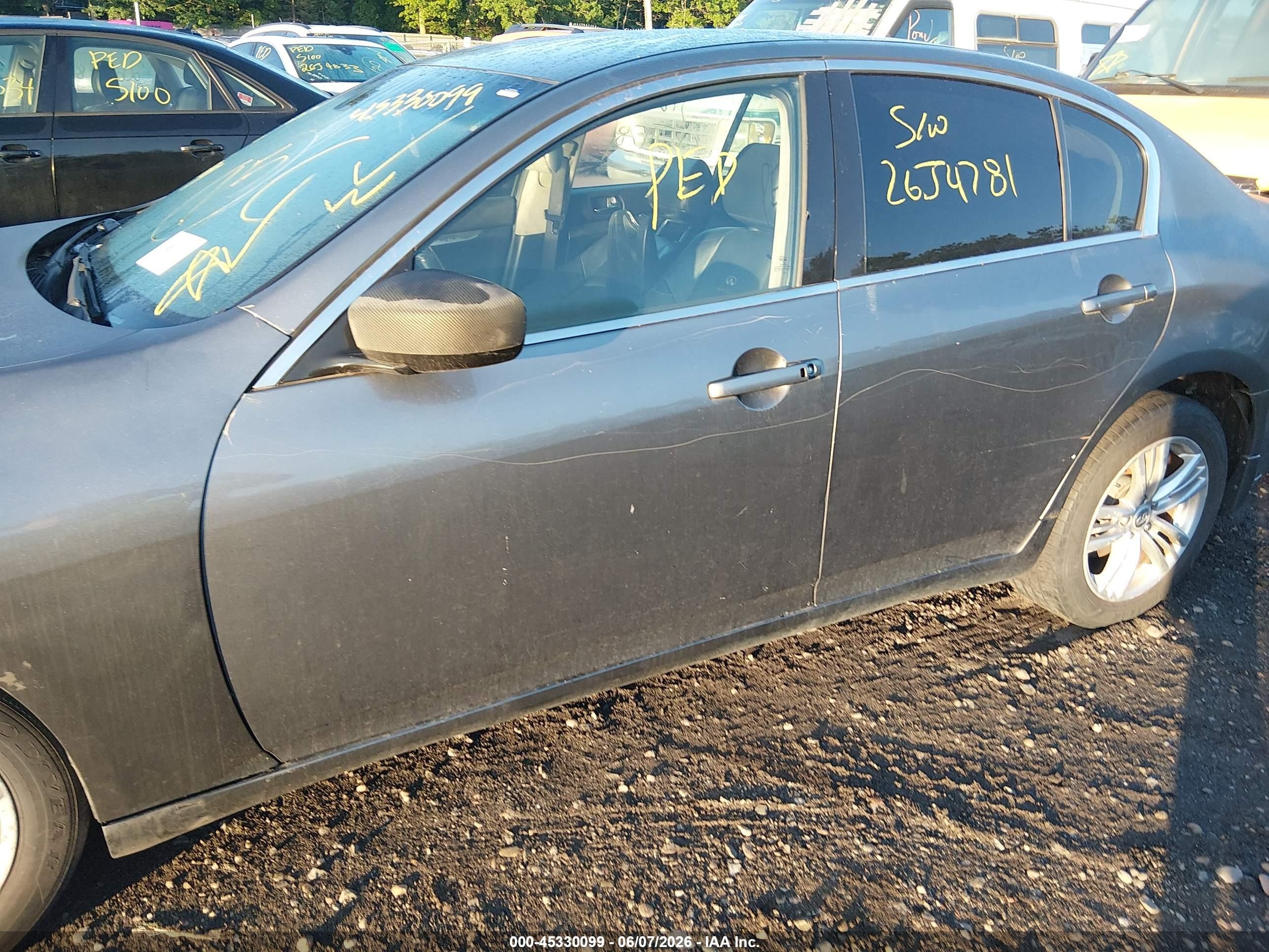 2010 Infiniti G37x   Gray vin: JN1CV6AR2AM454763