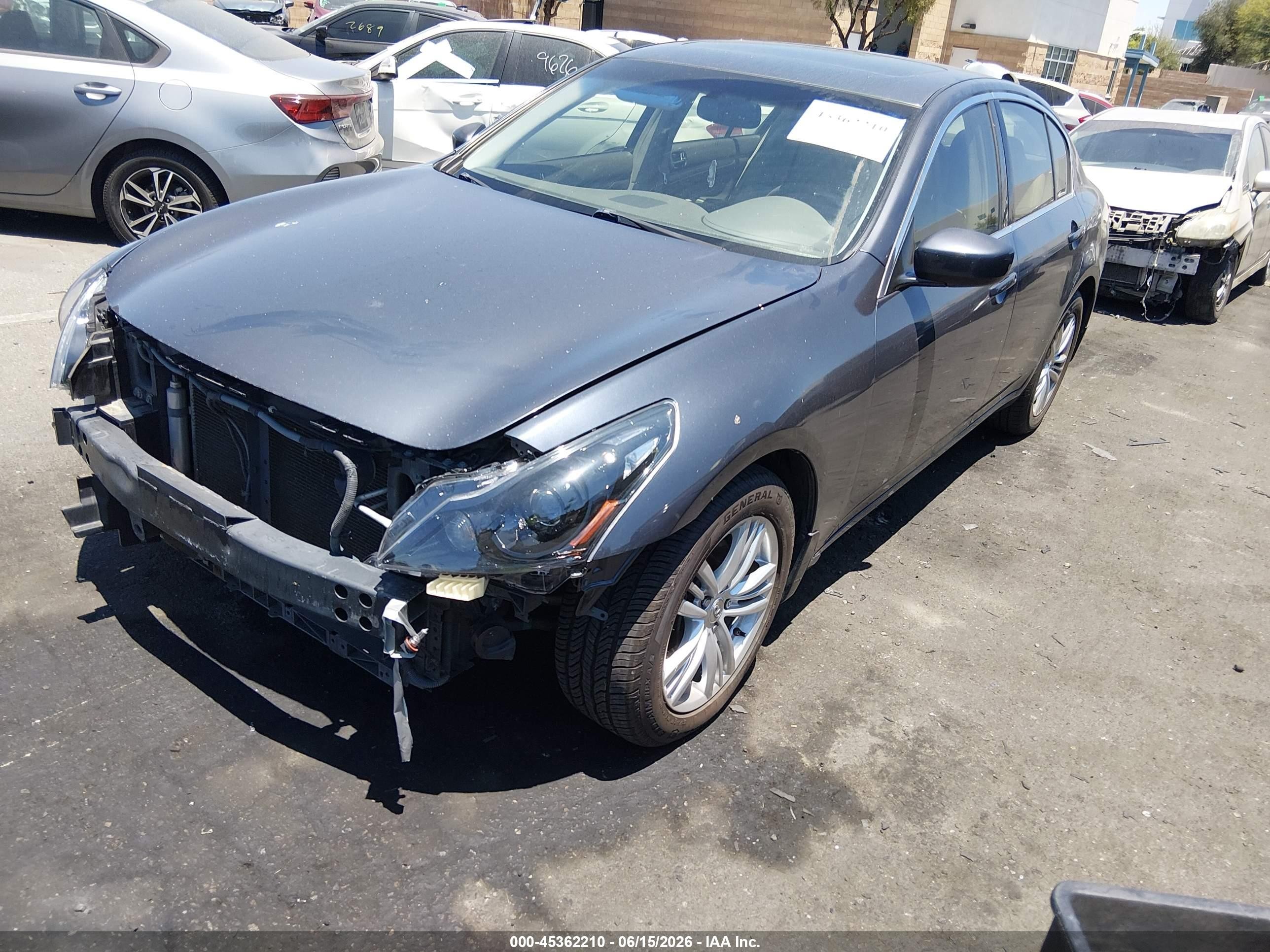 2011 Infiniti G37x   Gray vin: JN1CV6AR2BM356012