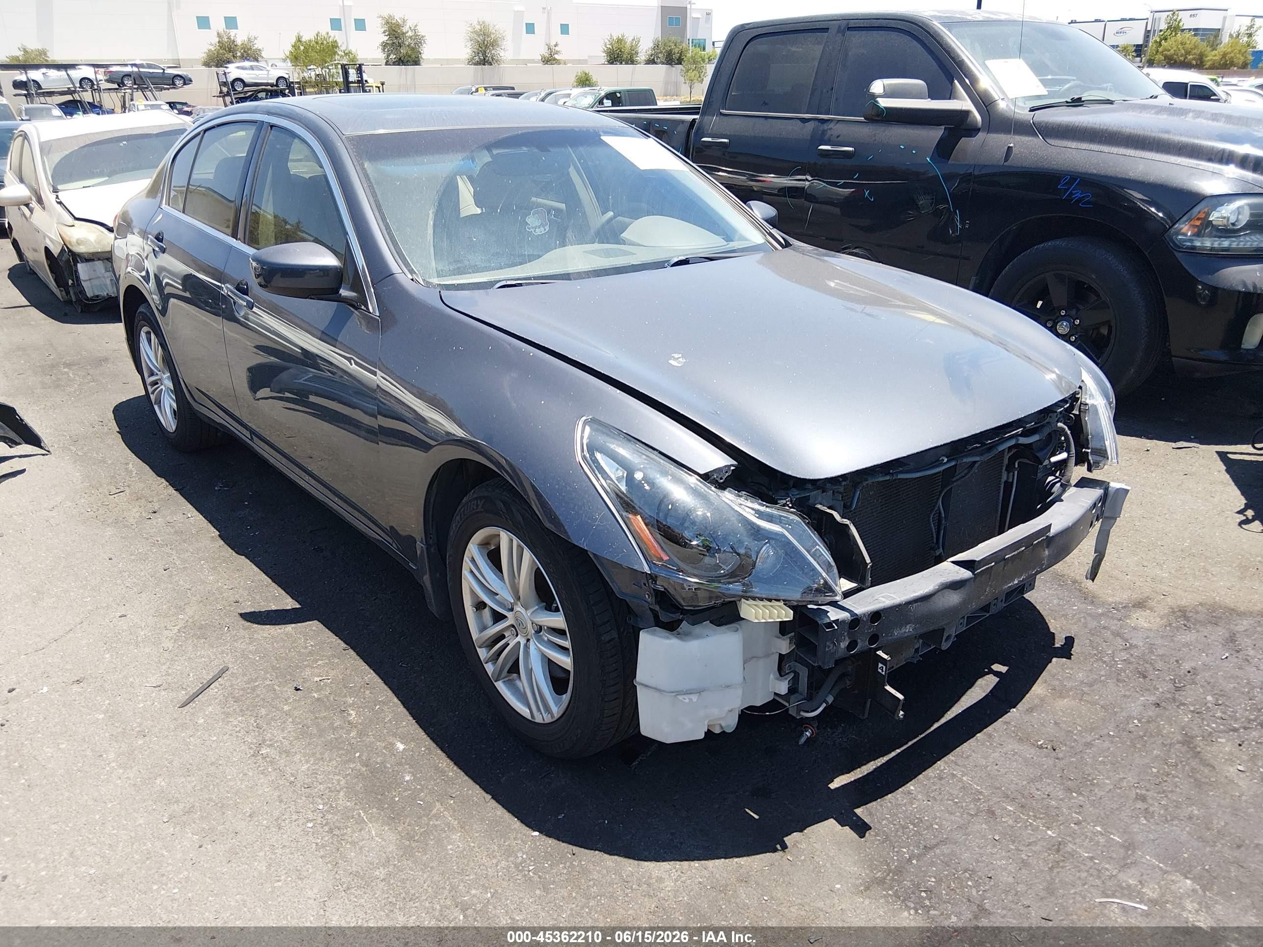 2011 Infiniti G37x   Gray vin: JN1CV6AR2BM356012
