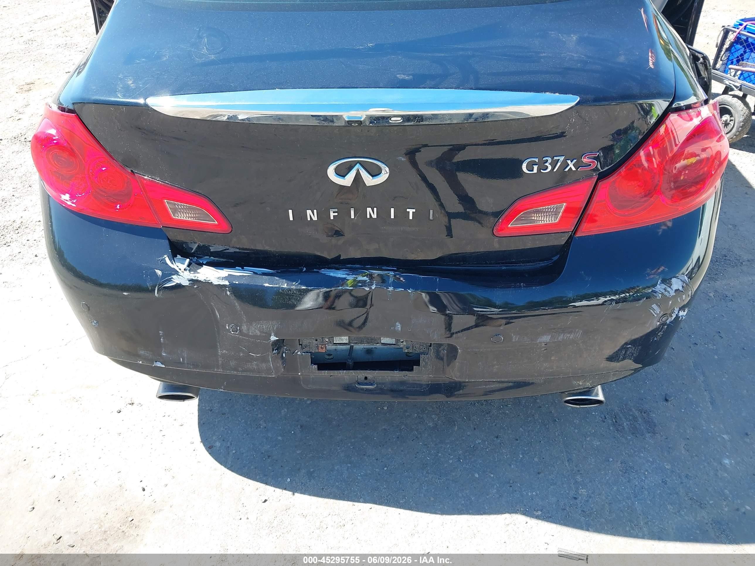 2012 Infiniti G37x   Black vin: JN1CV6AR2CM670955