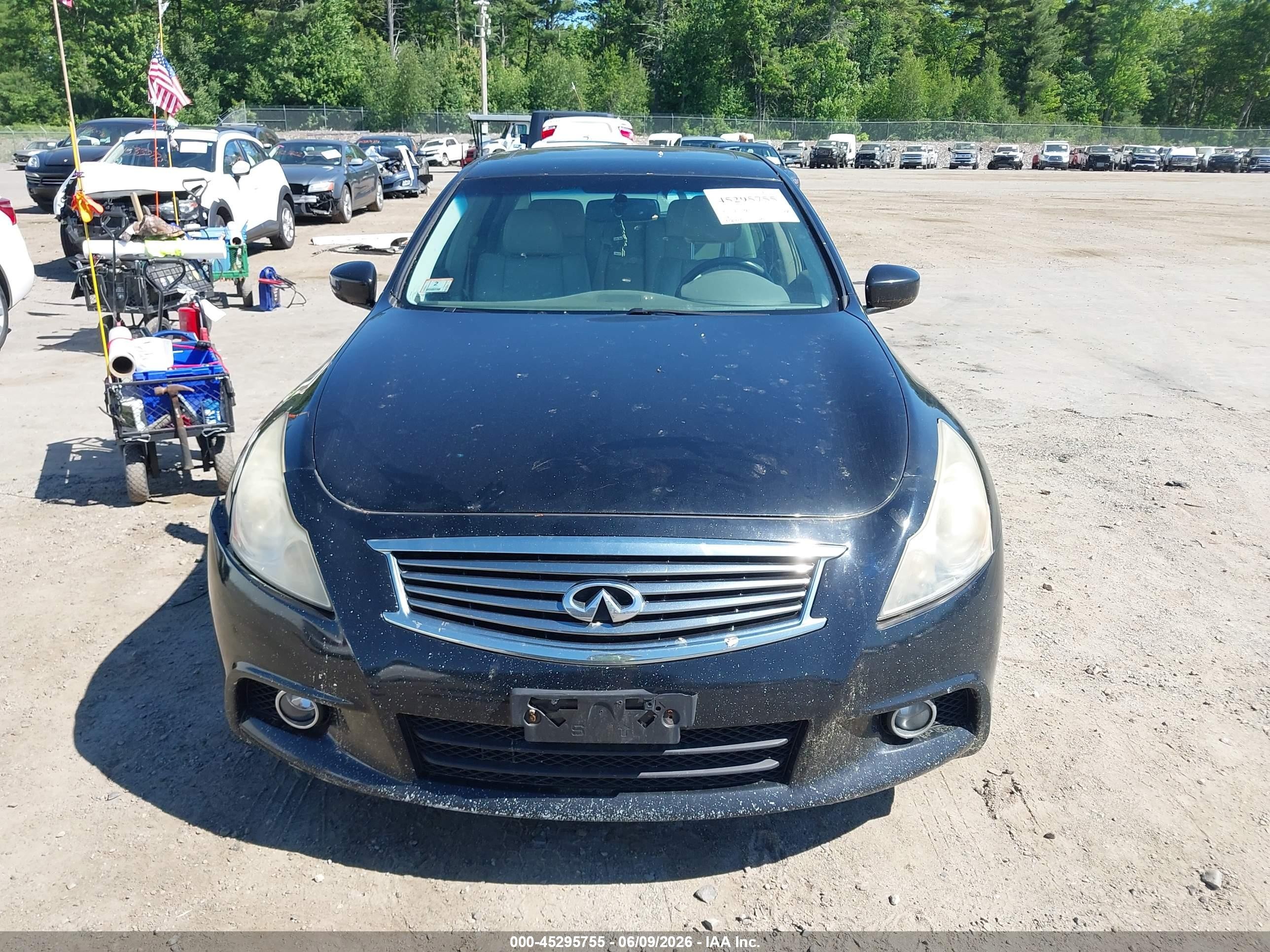 2012 Infiniti G37x   Black vin: JN1CV6AR2CM670955