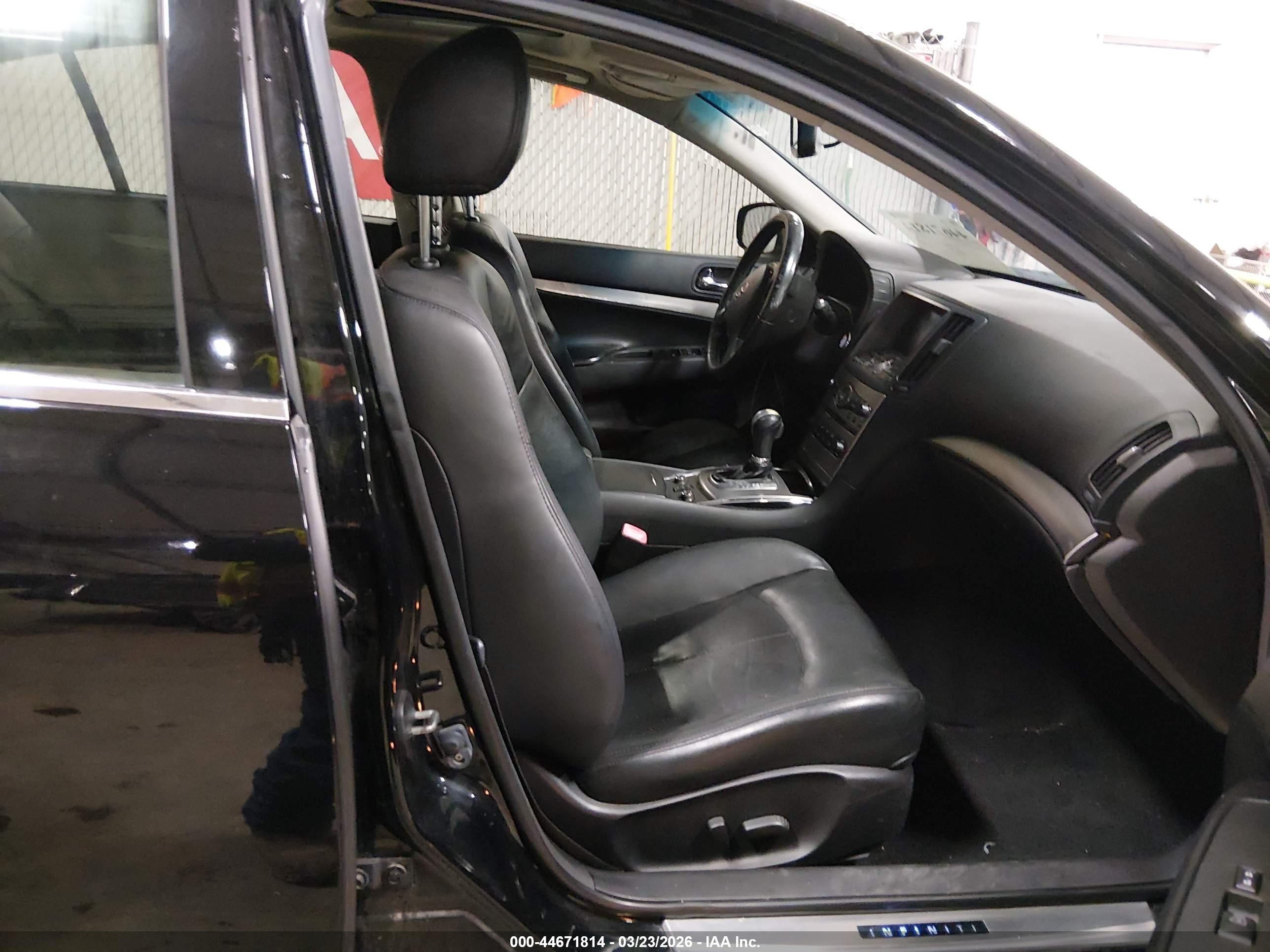 2012 Infiniti G37x   Black vin: JN1CV6AR2CM672043
