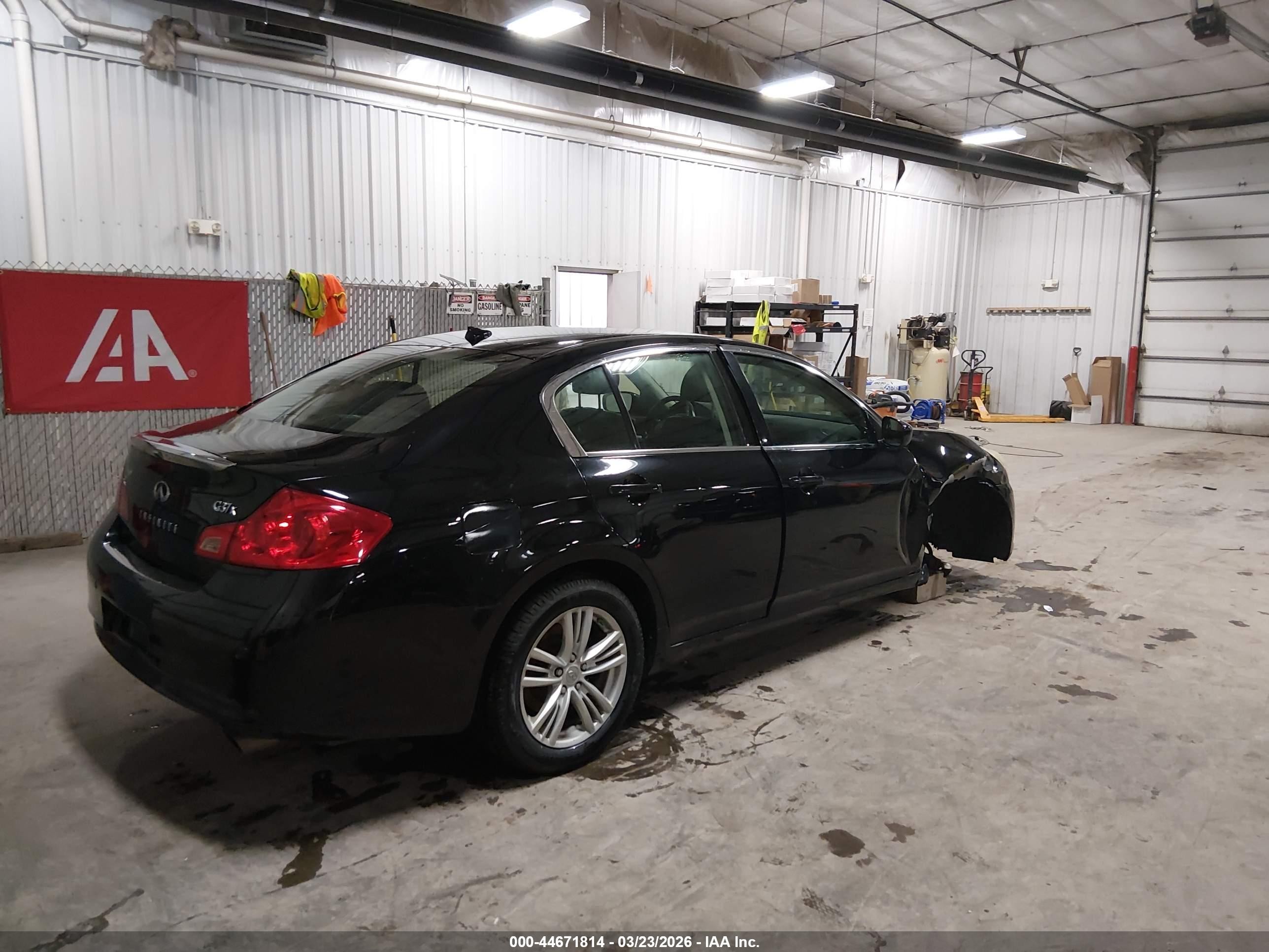 2012 Infiniti G37x   Black vin: JN1CV6AR2CM672043