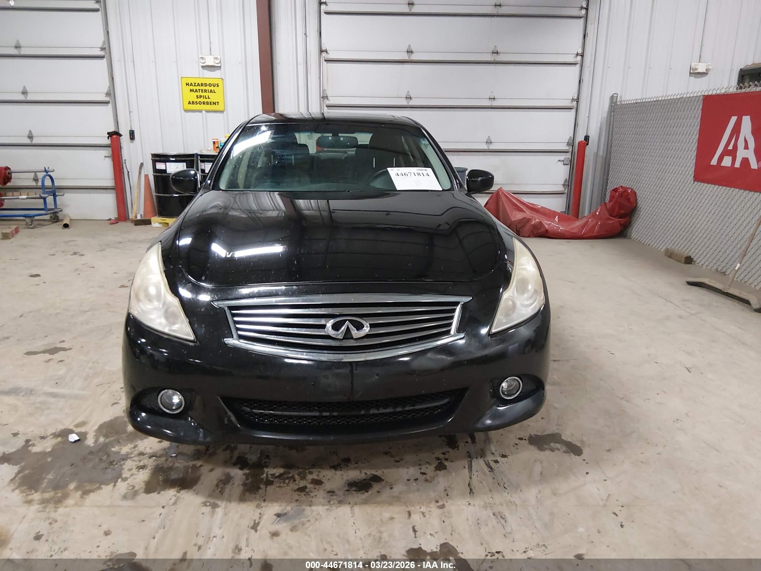 2012 Infiniti G37x   Black vin: JN1CV6AR2CM672043