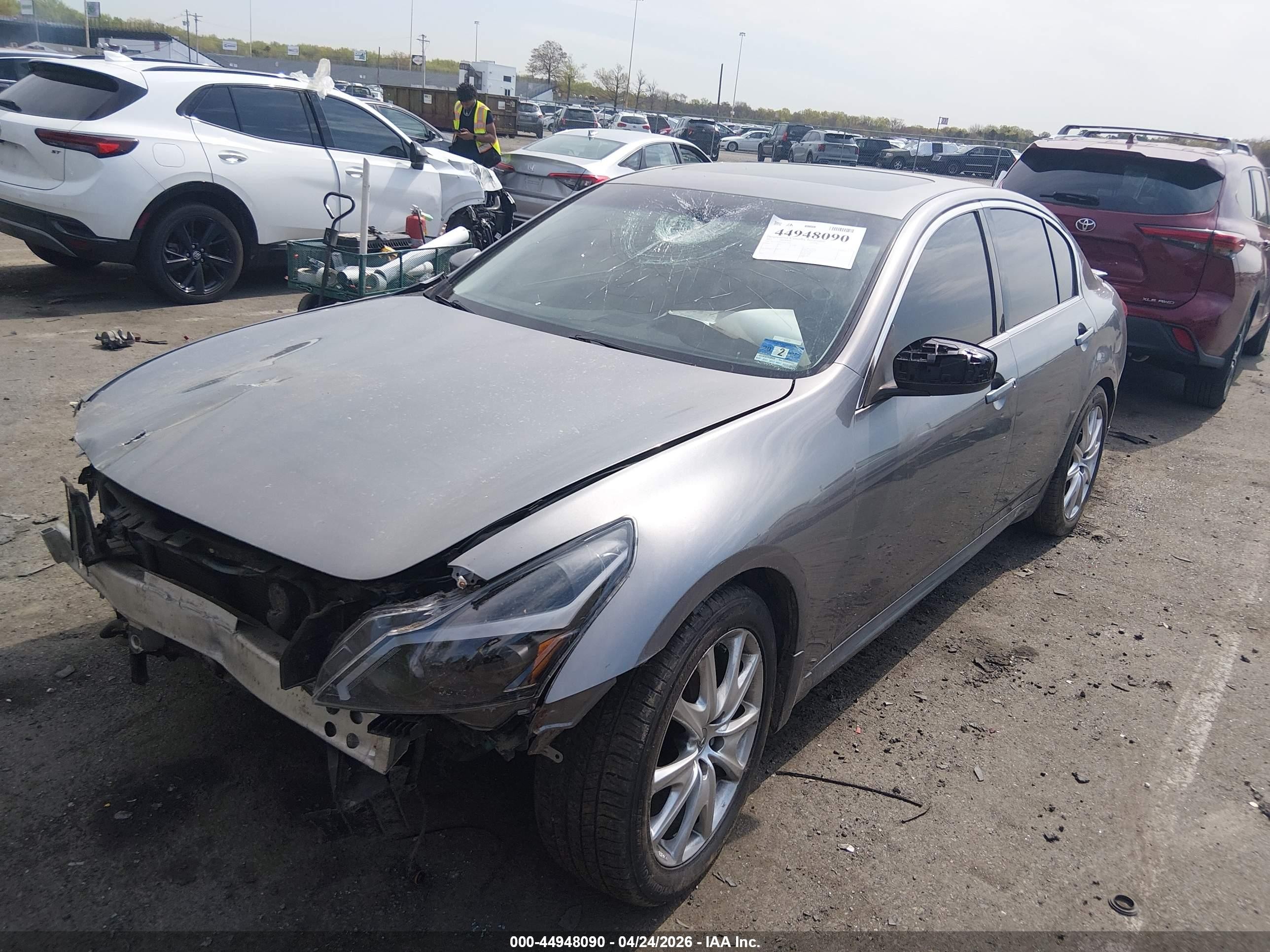 2012 Infiniti G37x   Gray vin: JN1CV6AR2CM675363