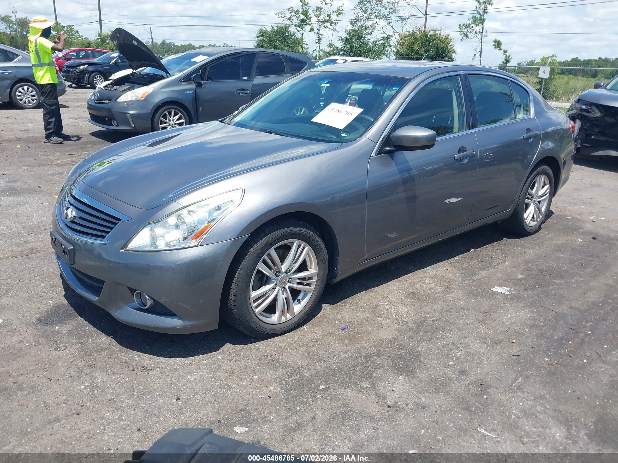 2012 Infiniti G37x Gray vin: JN1CV6AR2CM677579