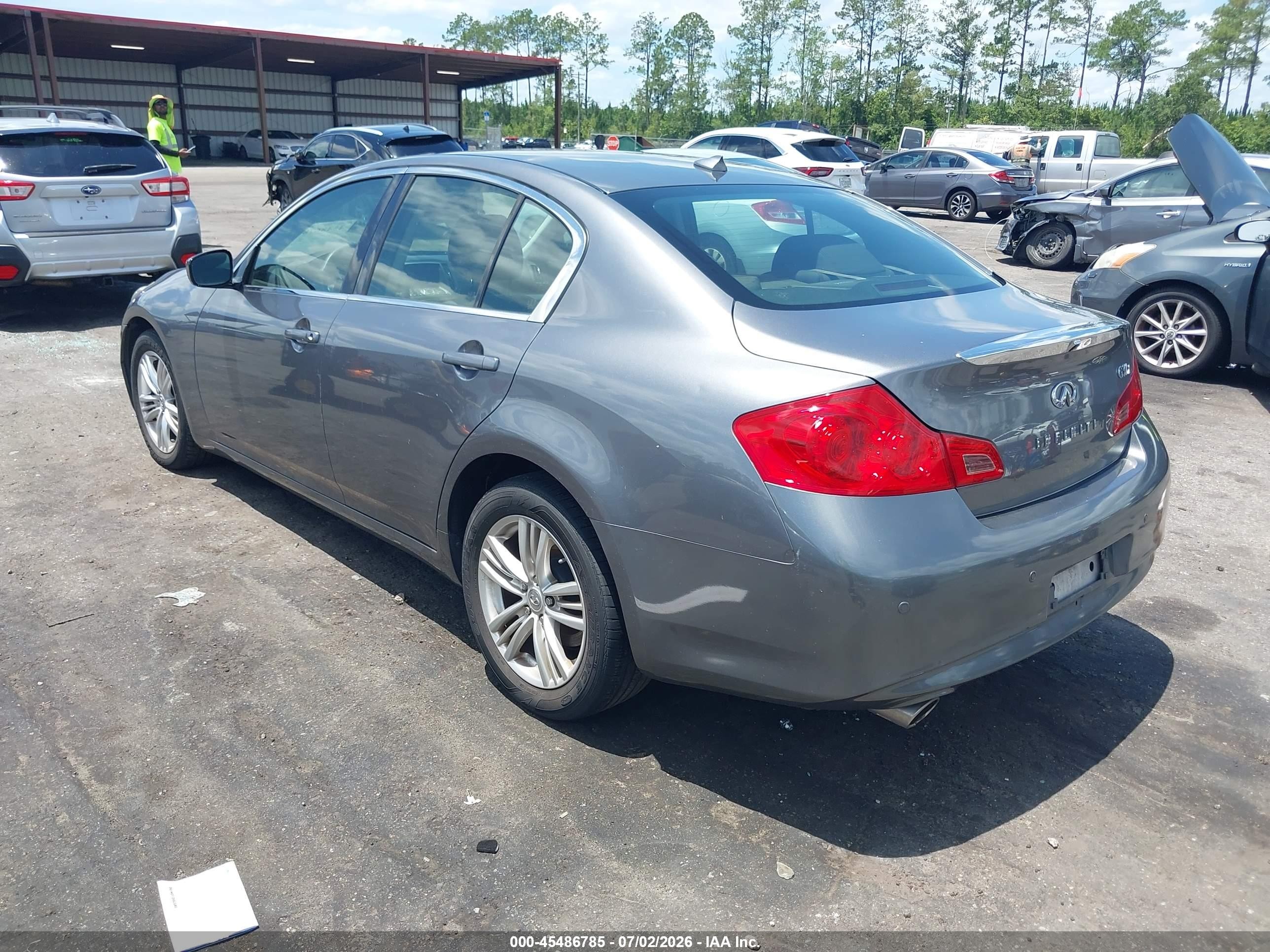 2012 Infiniti G37x Gray vin: JN1CV6AR2CM677579