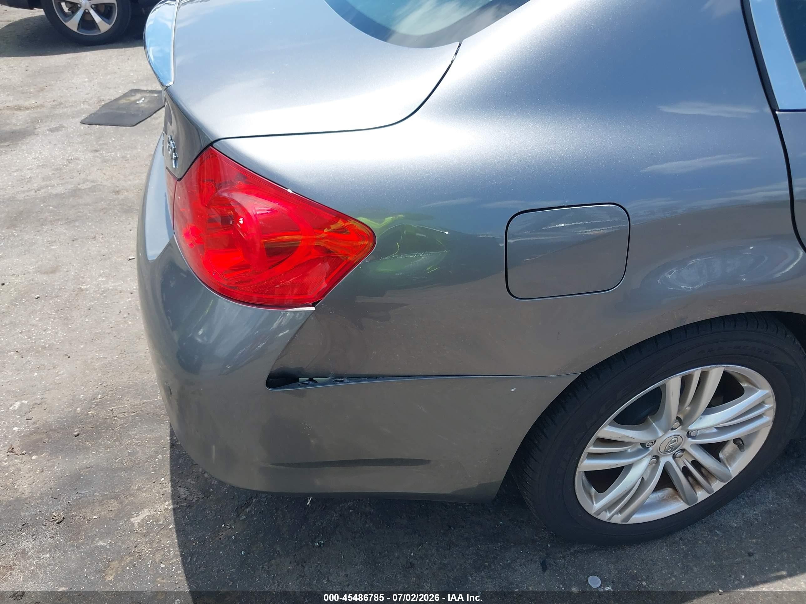 2012 Infiniti G37x Gray vin: JN1CV6AR2CM677579