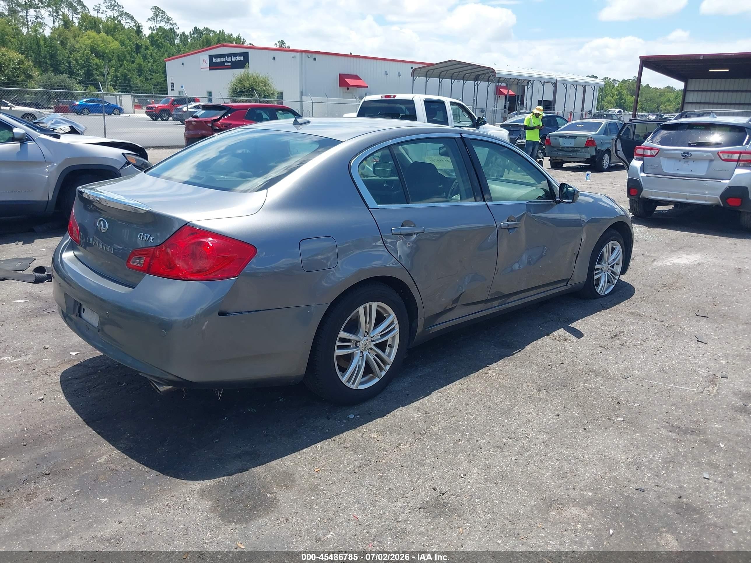 2012 Infiniti G37x Gray vin: JN1CV6AR2CM677579