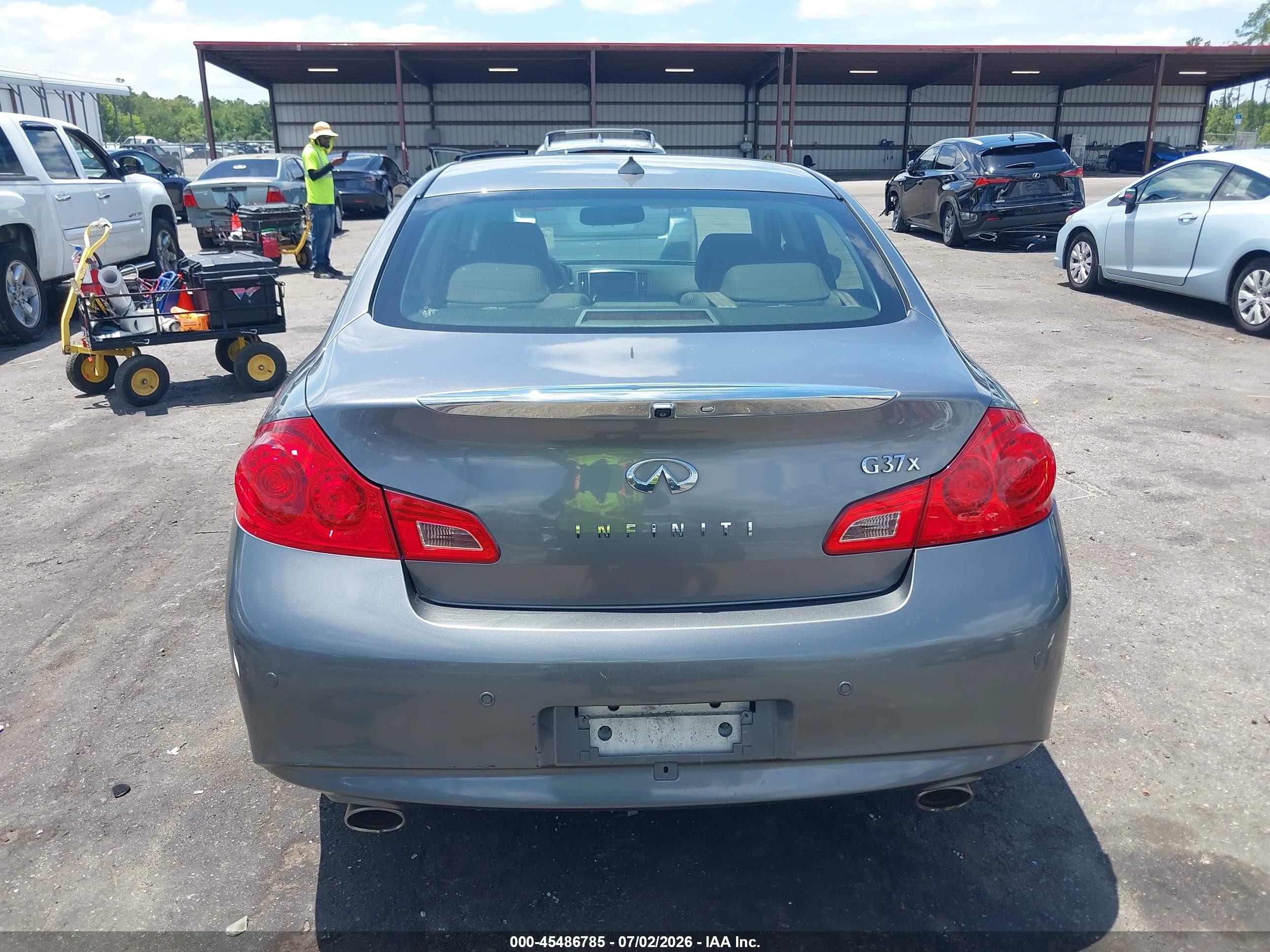 2012 Infiniti G37x Gray vin: JN1CV6AR2CM677579
