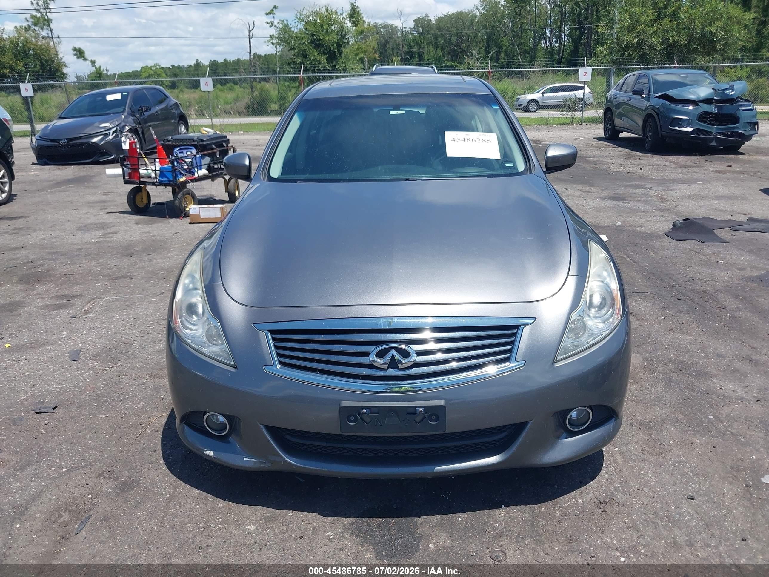 2012 Infiniti G37x Gray vin: JN1CV6AR2CM677579